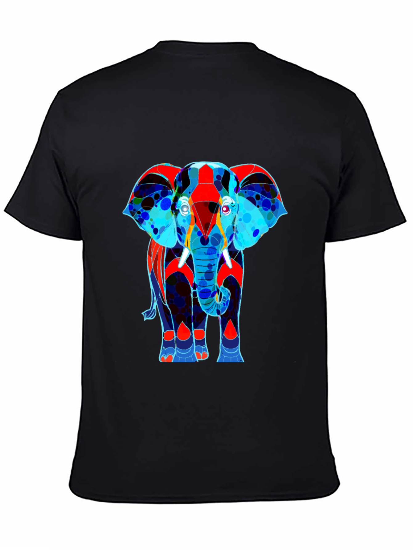 Abstract Elephant Graphic Tee - Stylish Mens T-Shirt