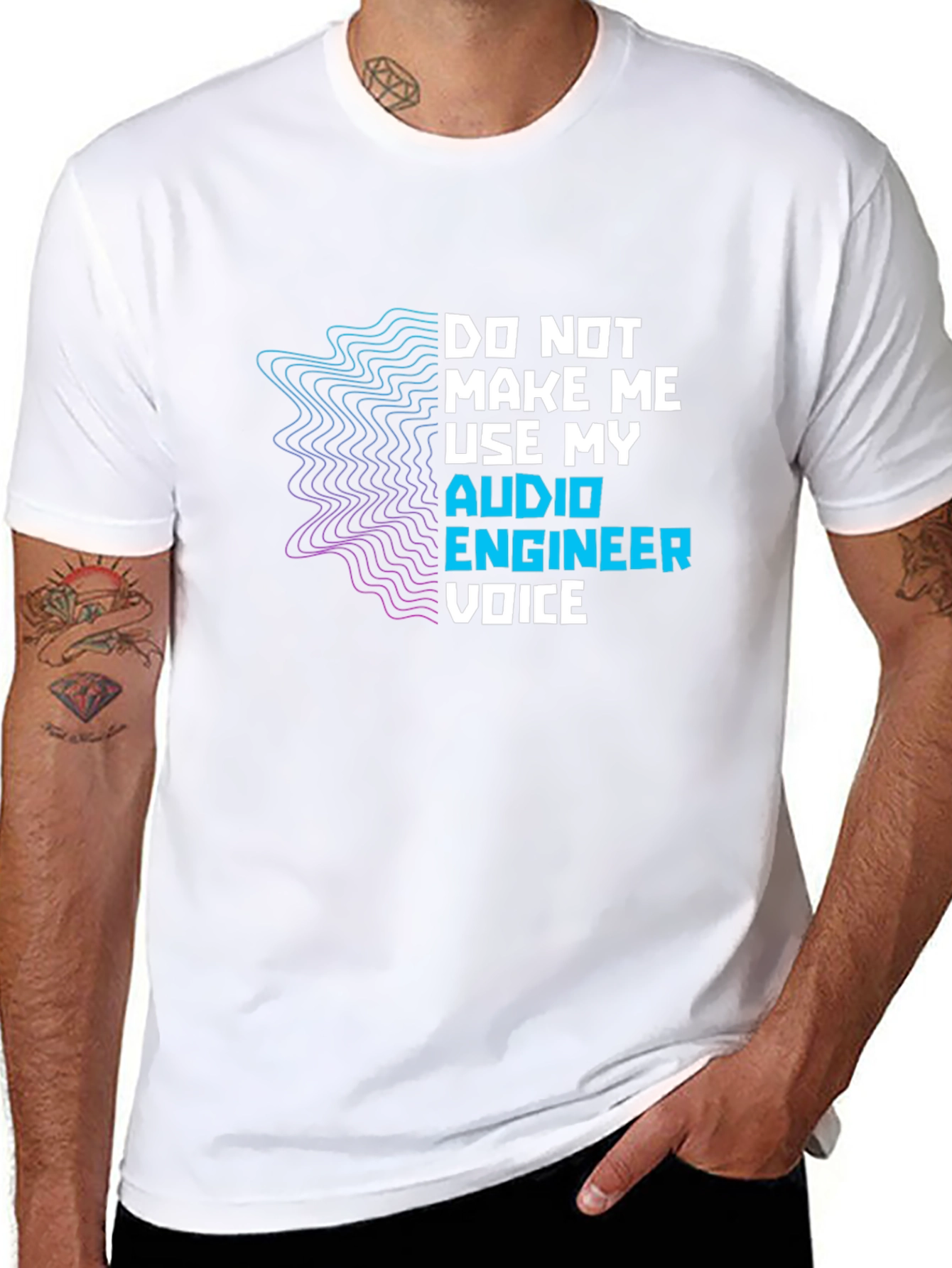 Audio Engineer Voice T-Shirt - Funny Musician Gift