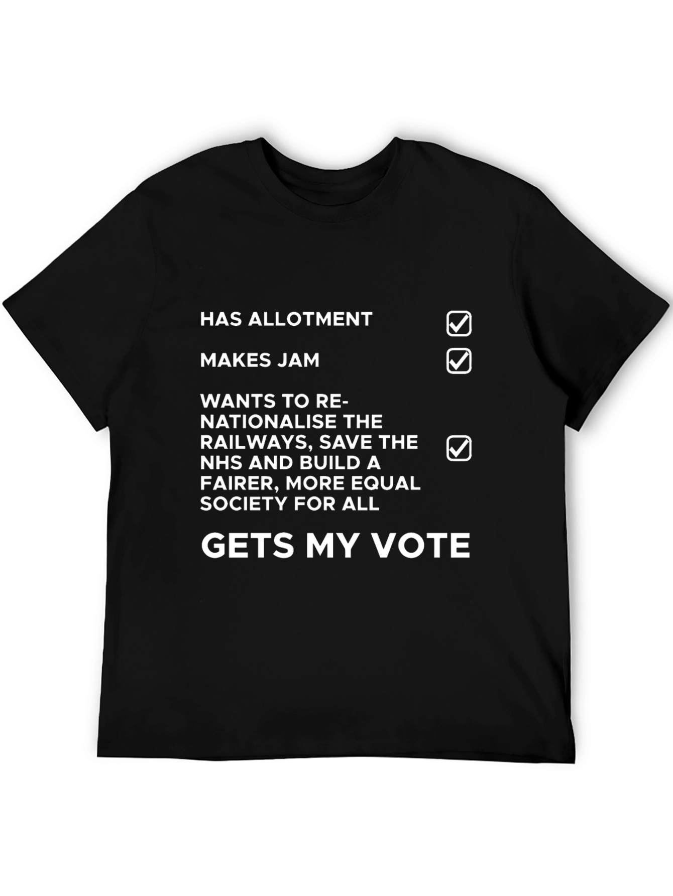 Allotment Jam NHS Vote T-Shirt