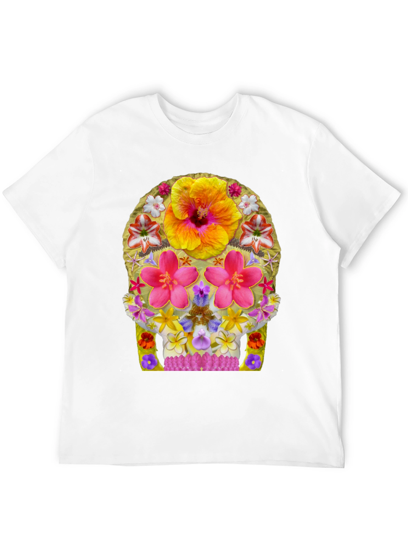 Floral Skull Graphic Tee