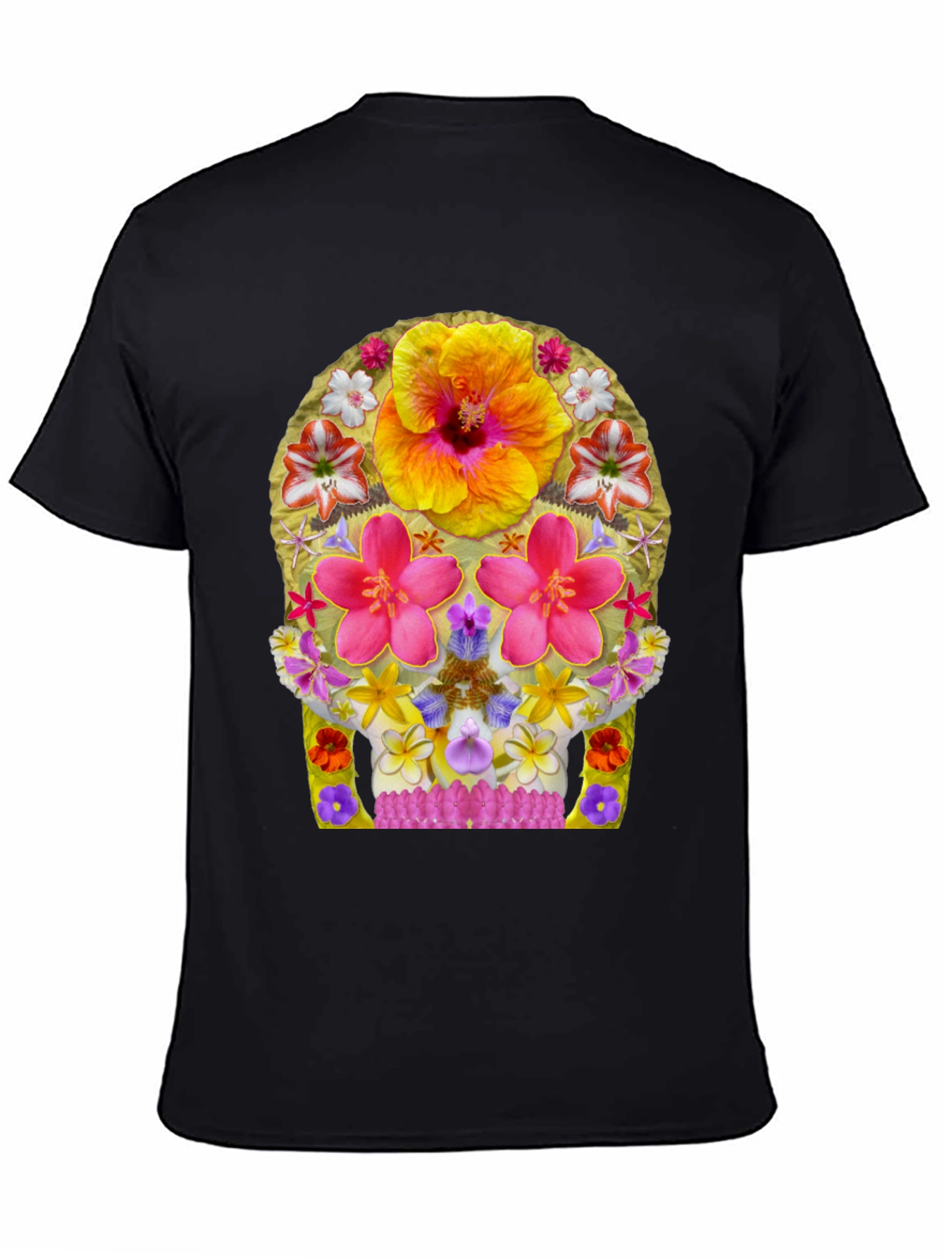 Floral Skull Graphic Tee