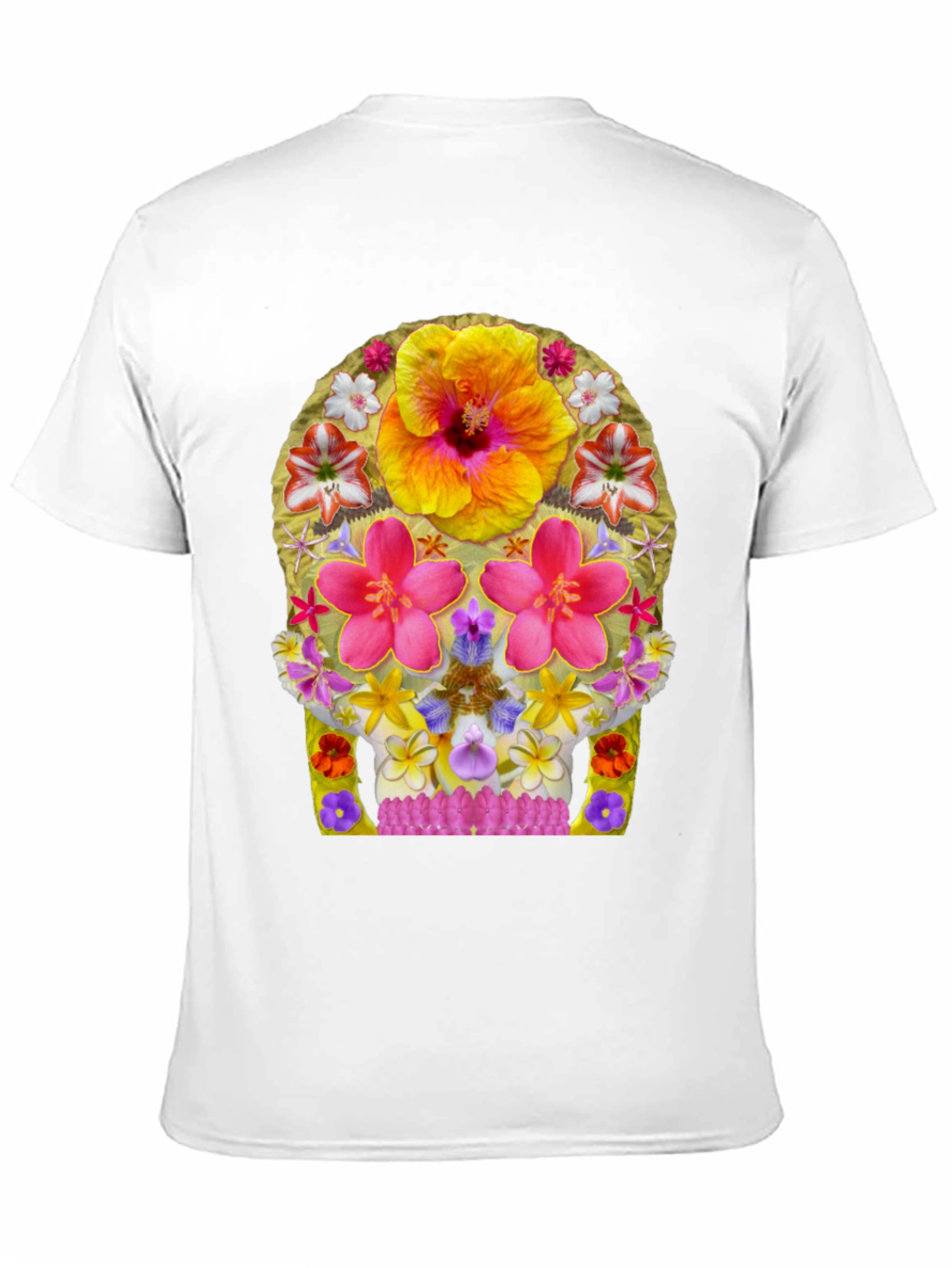 Floral Skull Graphic Tee