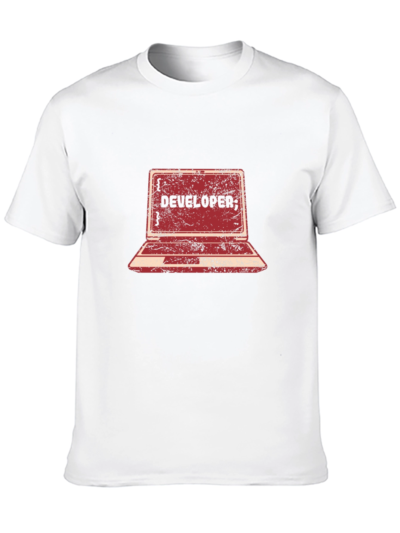 Developer Laptop Graphic Tee - Black
