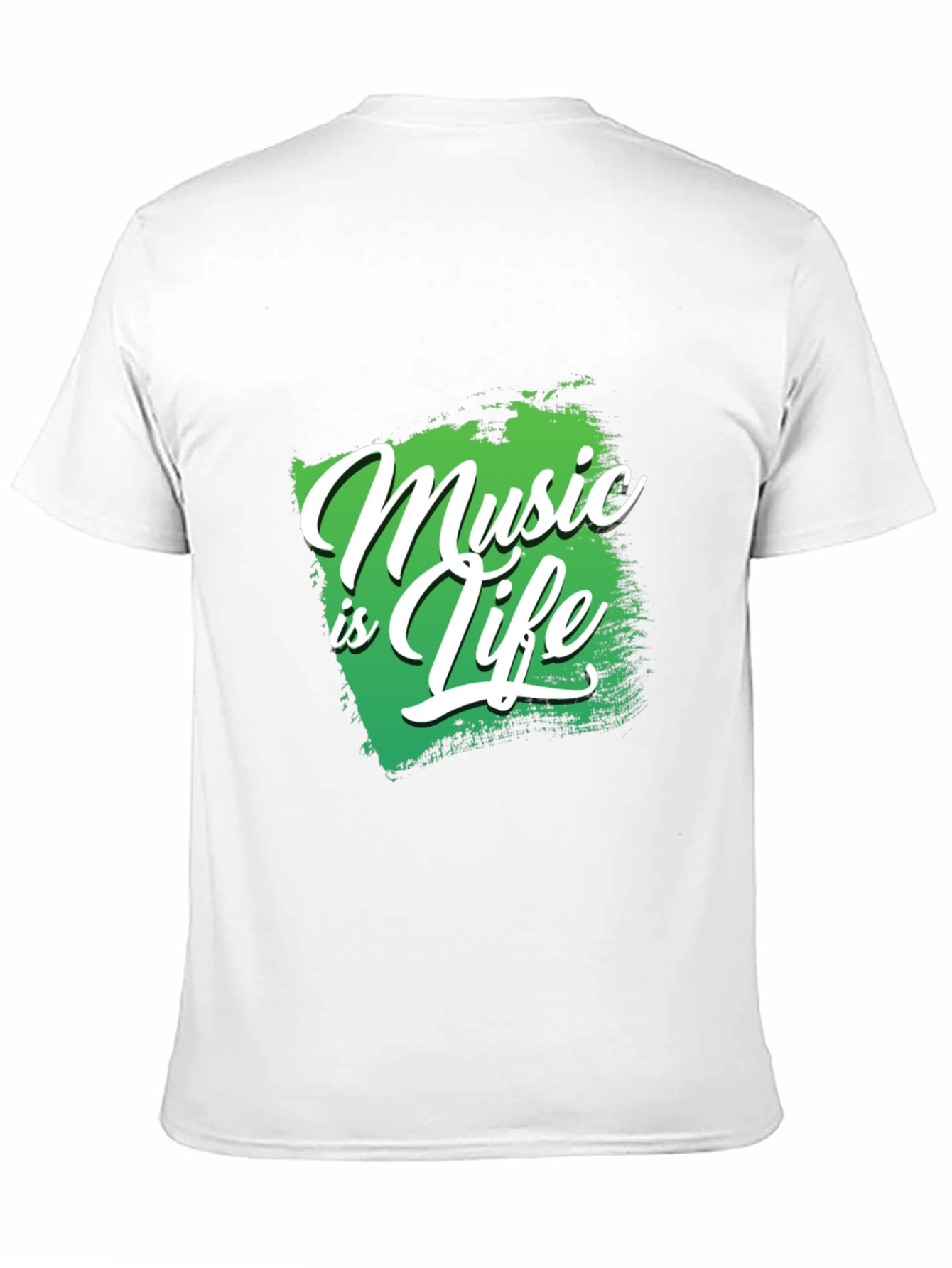 Music is Life Black Graphic Tee