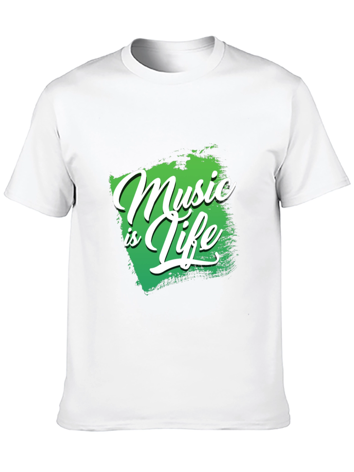 Music is Life Black Graphic Tee