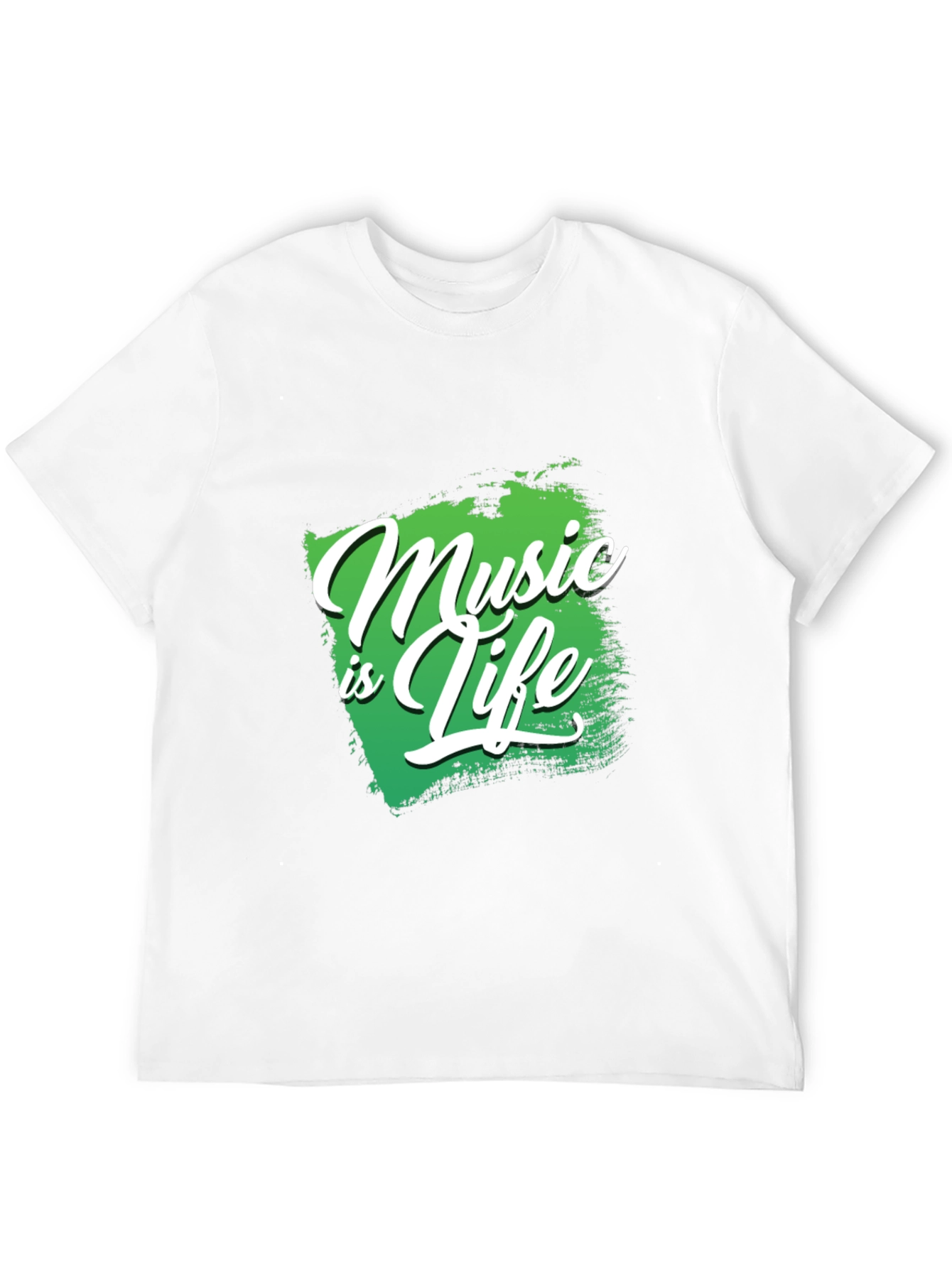Music is Life Black Graphic Tee