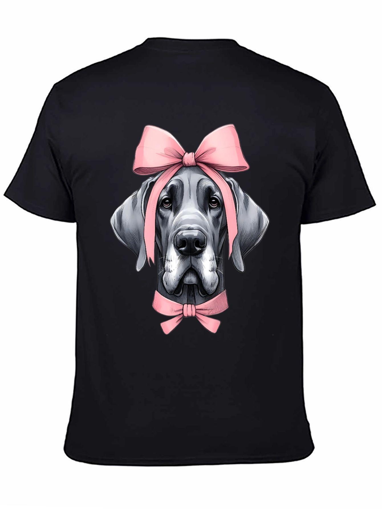 Dog with Bows Graphic T-Shirt