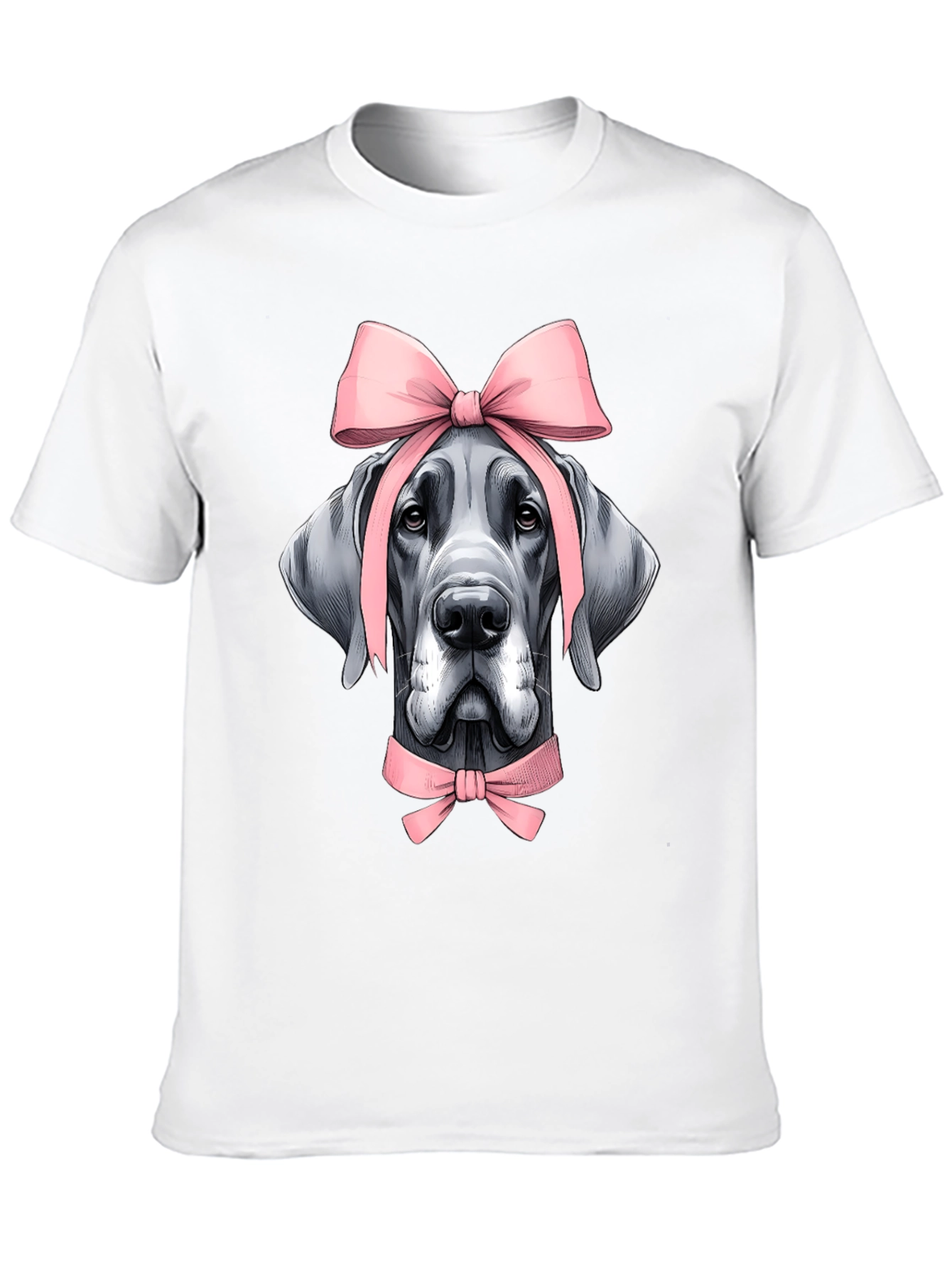 Dog with Bows Graphic T-Shirt