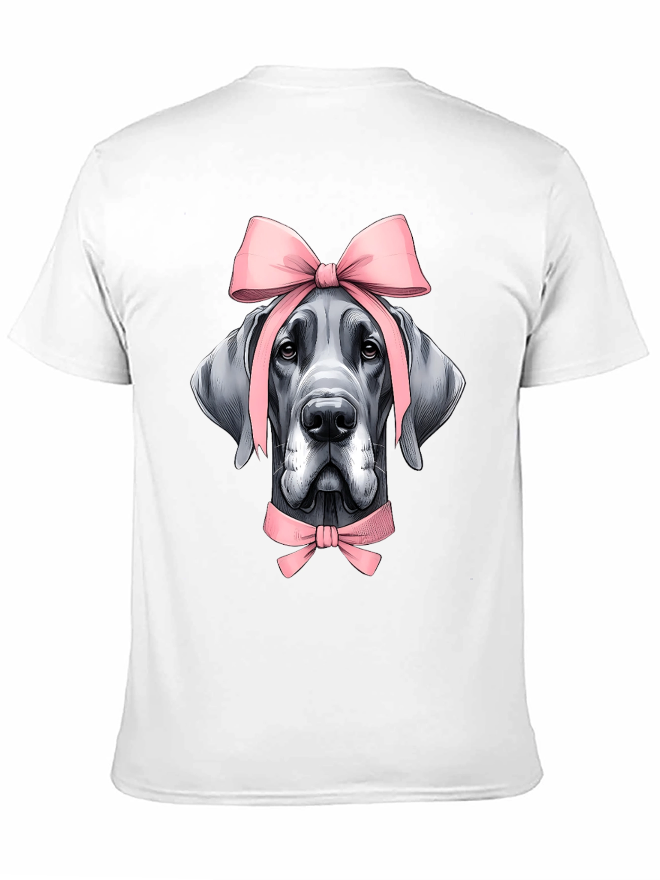 Dog with Bows Graphic T-Shirt