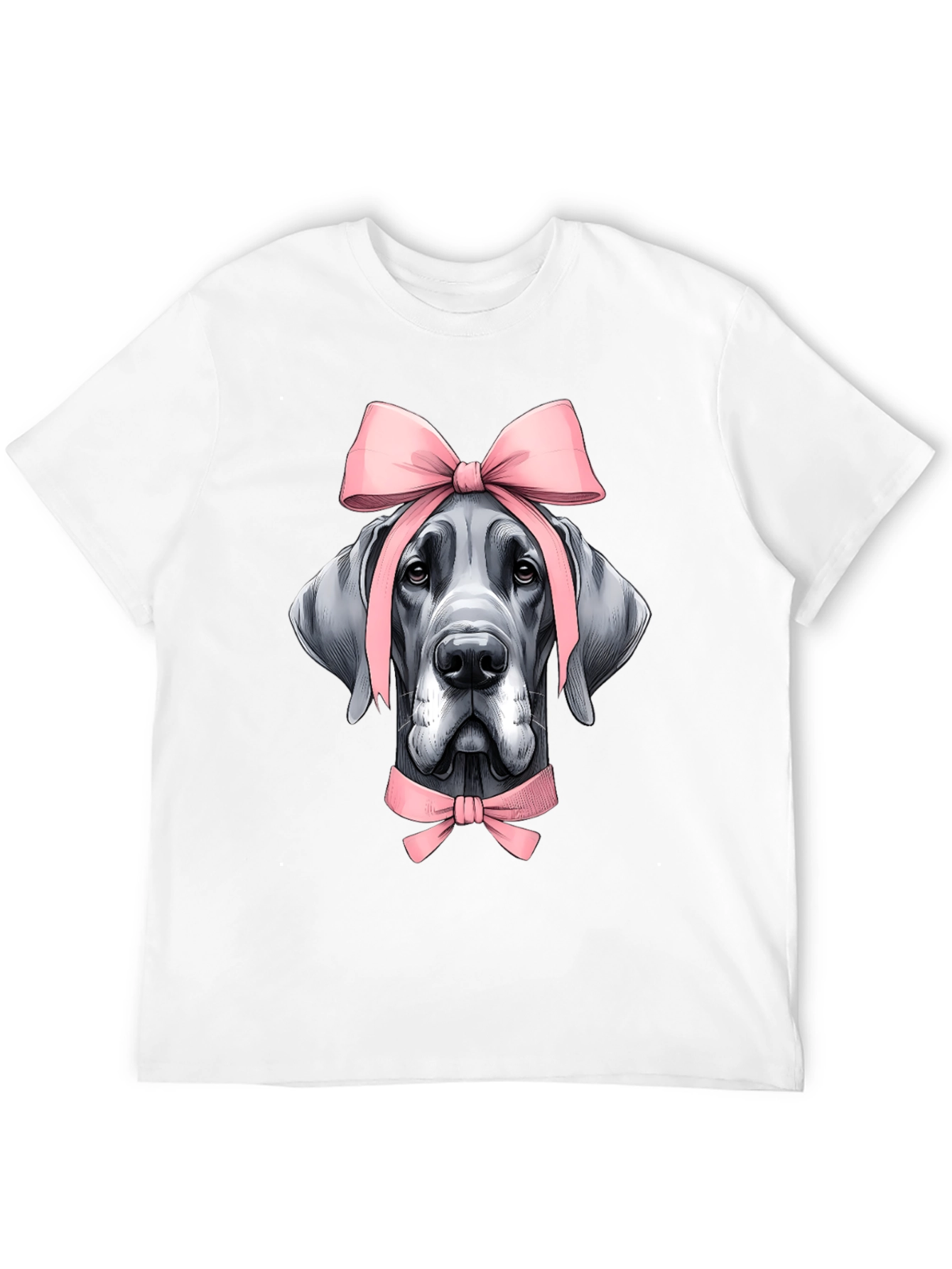 Dog with Bows Graphic T-Shirt