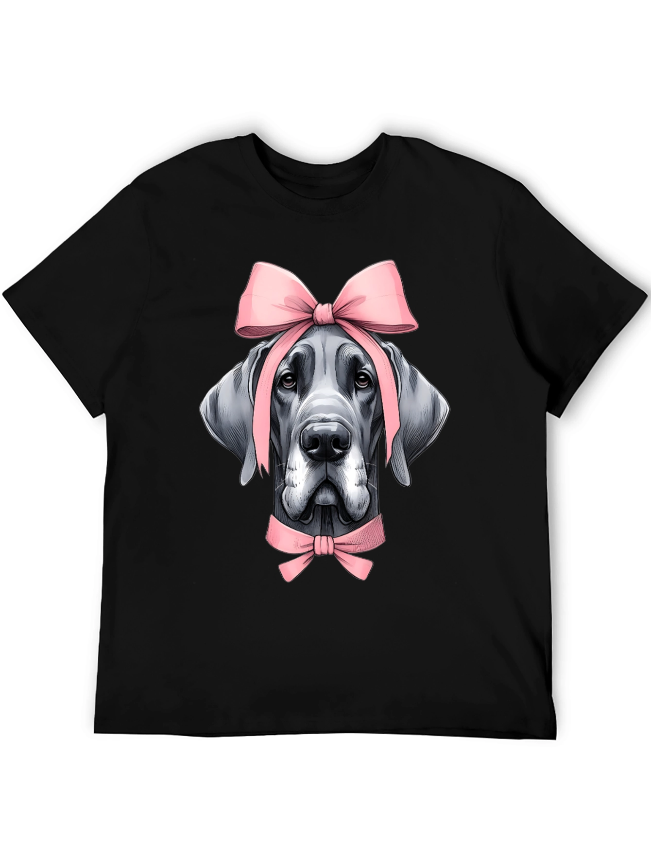 Dog with Bows Graphic T-Shirt