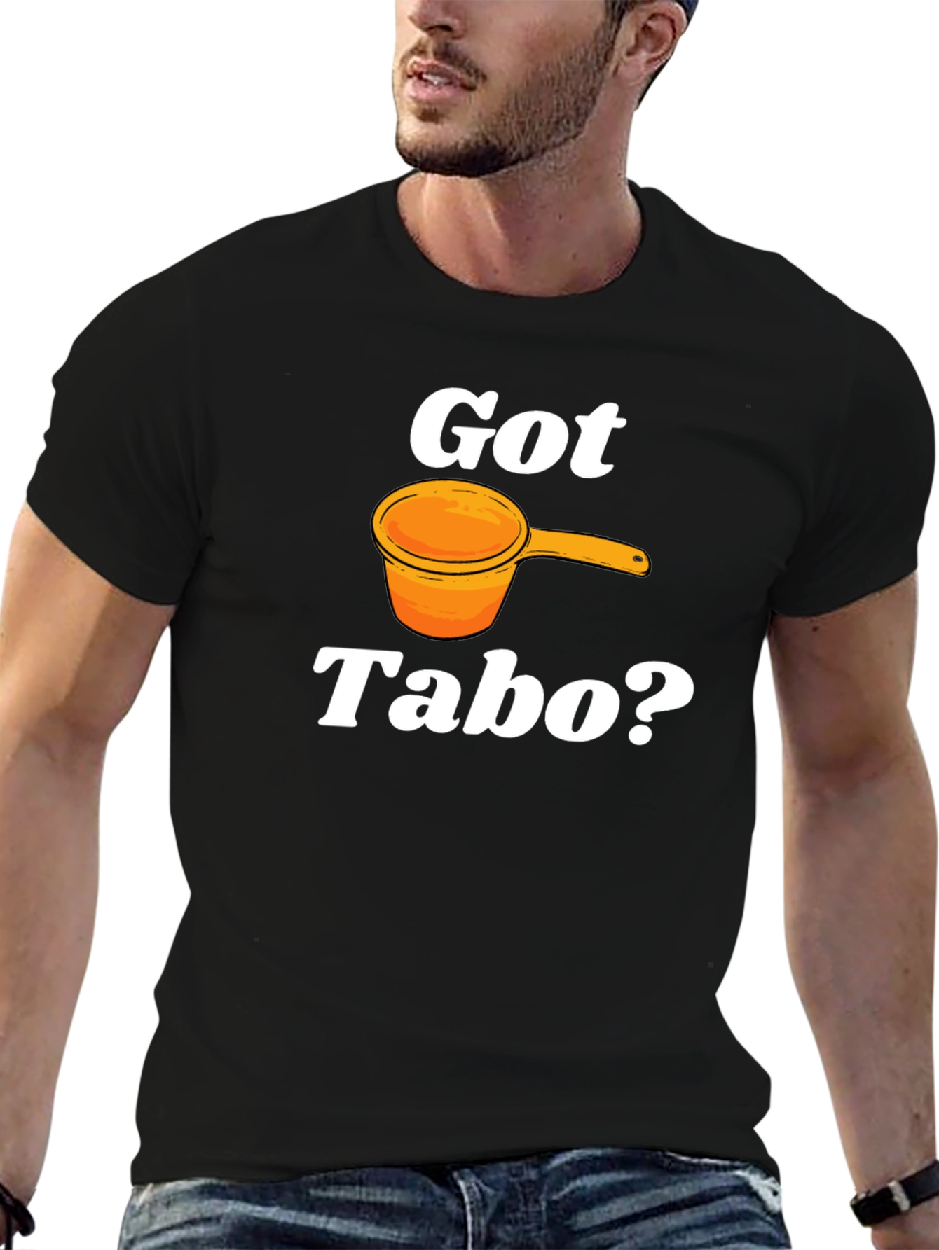 Got Tabo? Funny Filipino Water Dipper Black T-Shirt