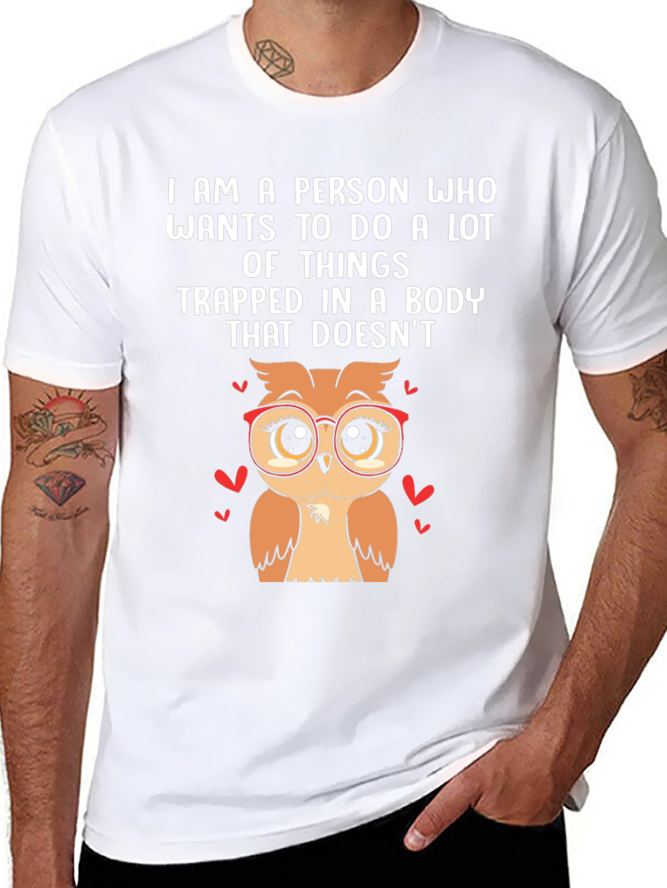 Owl Lover T-Shirt - Trapped in This Body Tee