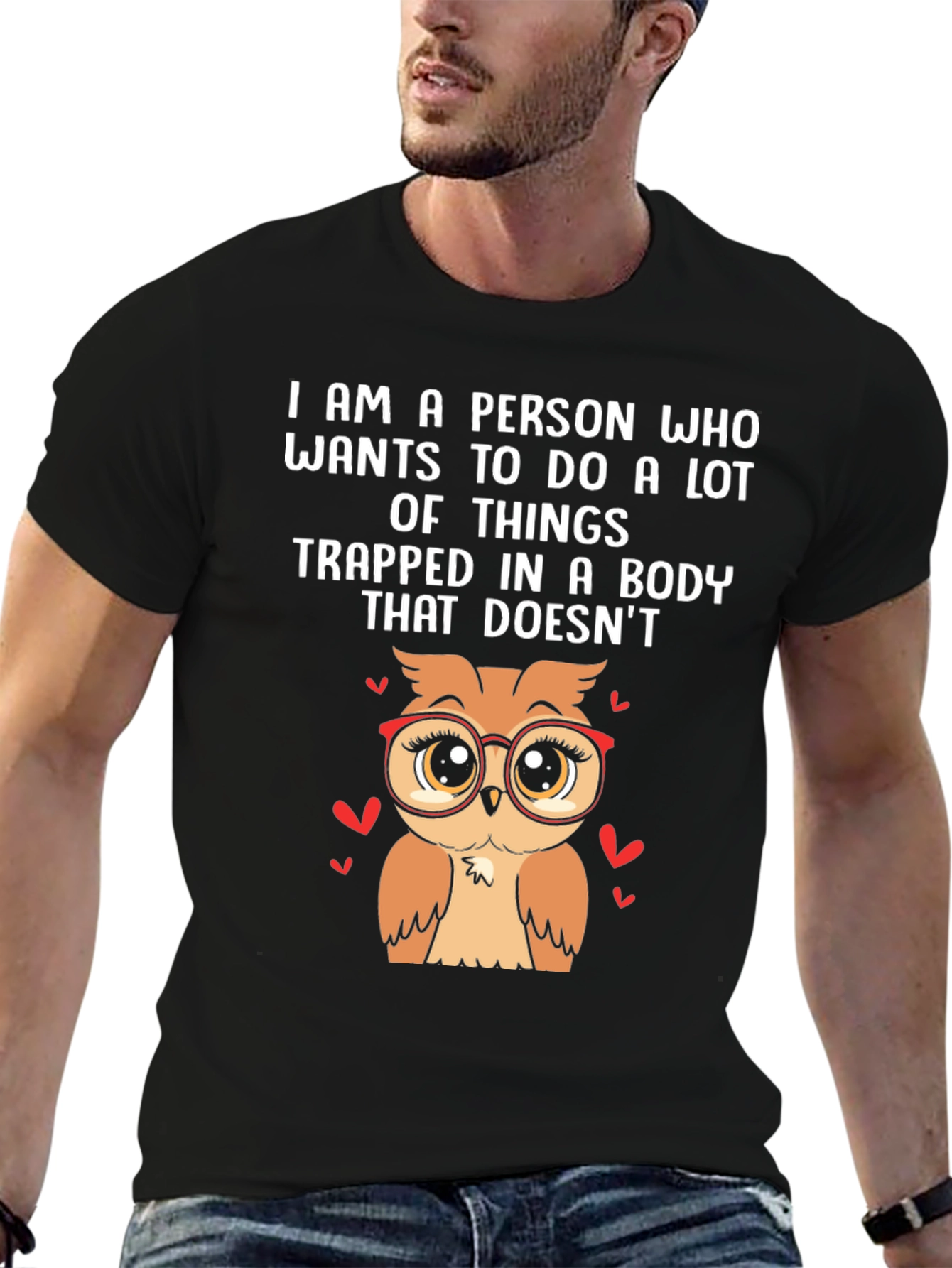 Owl Lover T-Shirt - Trapped in This Body Tee