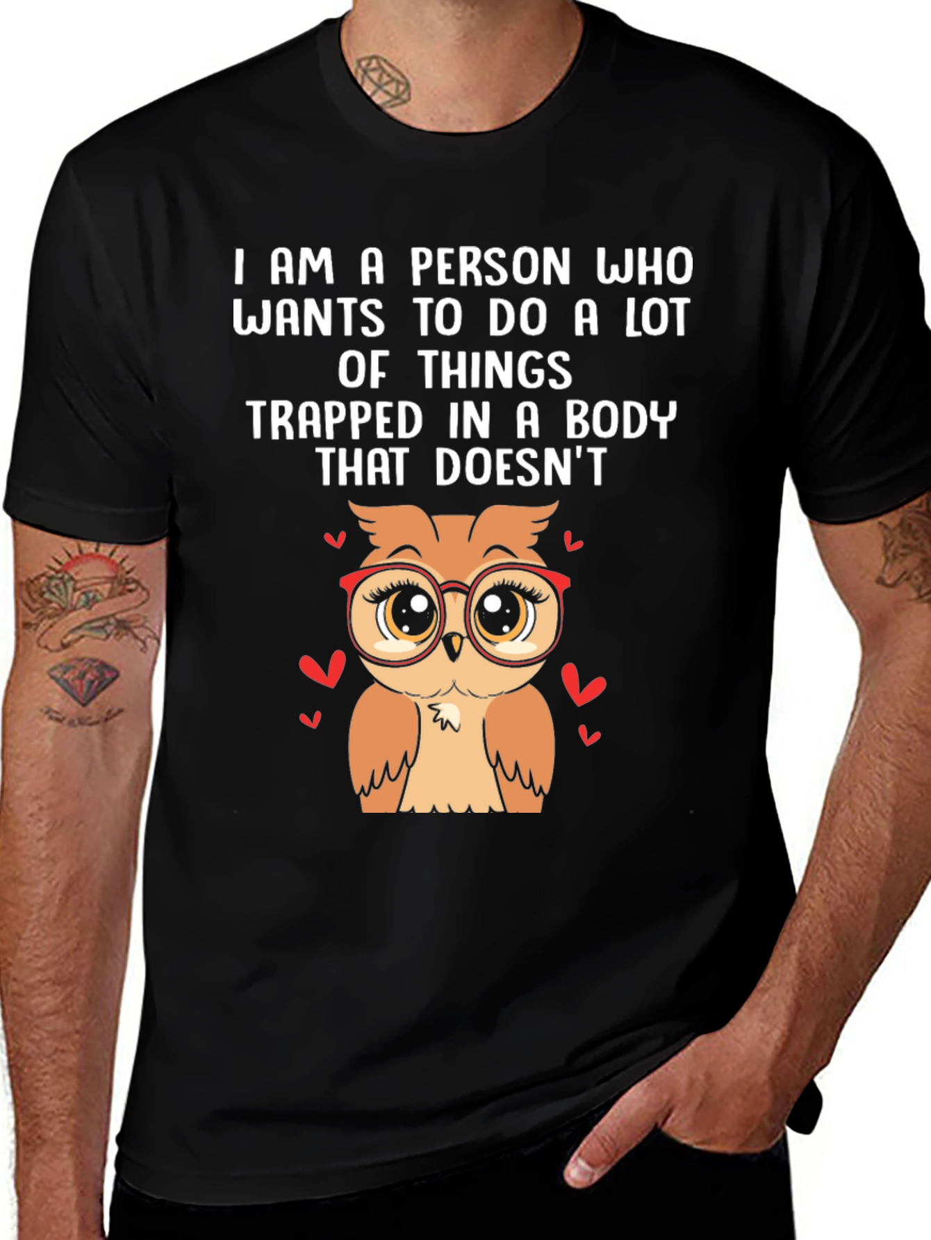 Owl Lover T-Shirt - Trapped in This Body Tee