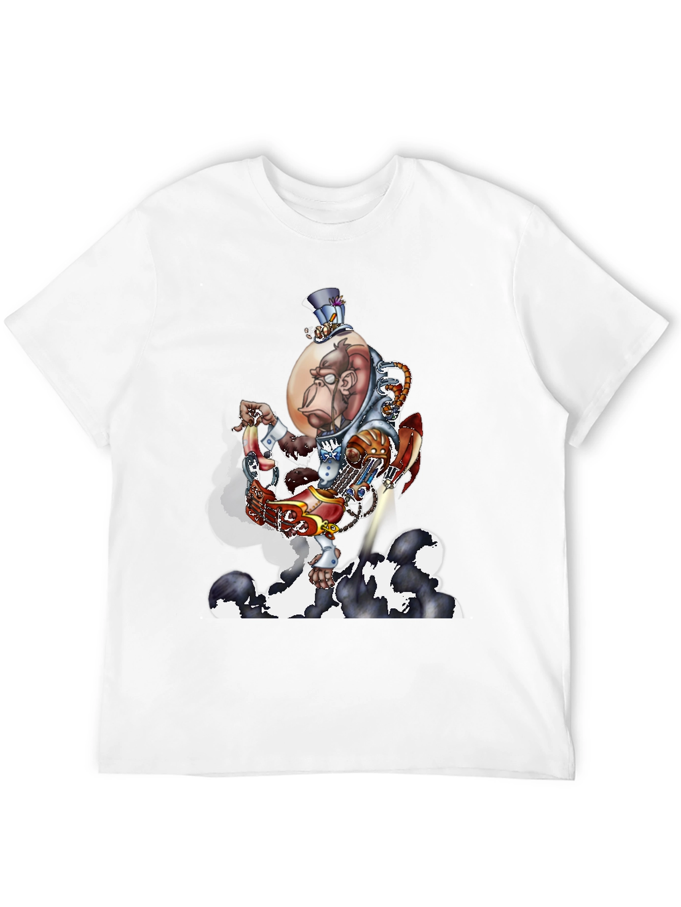 Steampunk Monkey Rocket T-Shirt