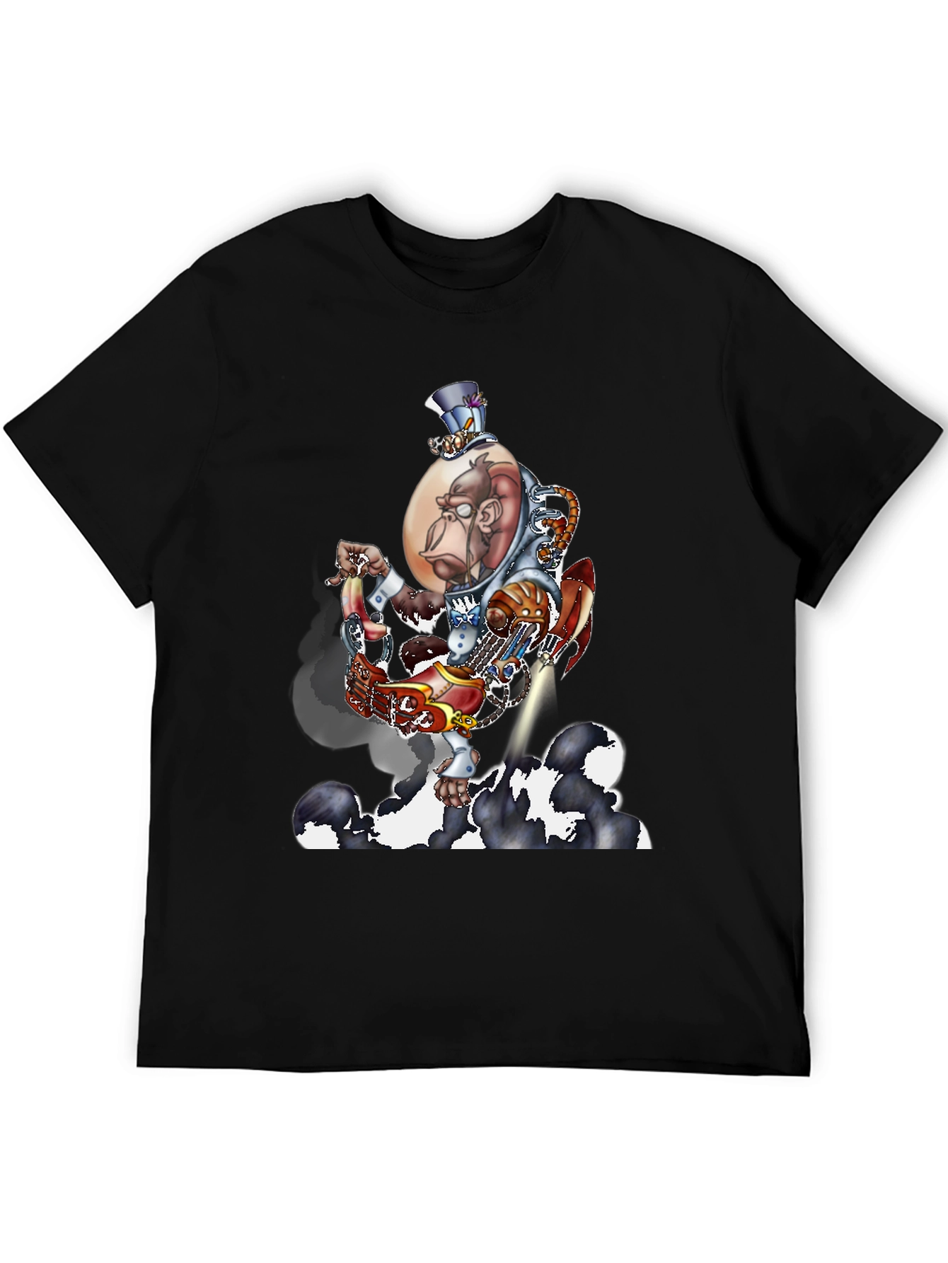 Steampunk Monkey Rocket T-Shirt