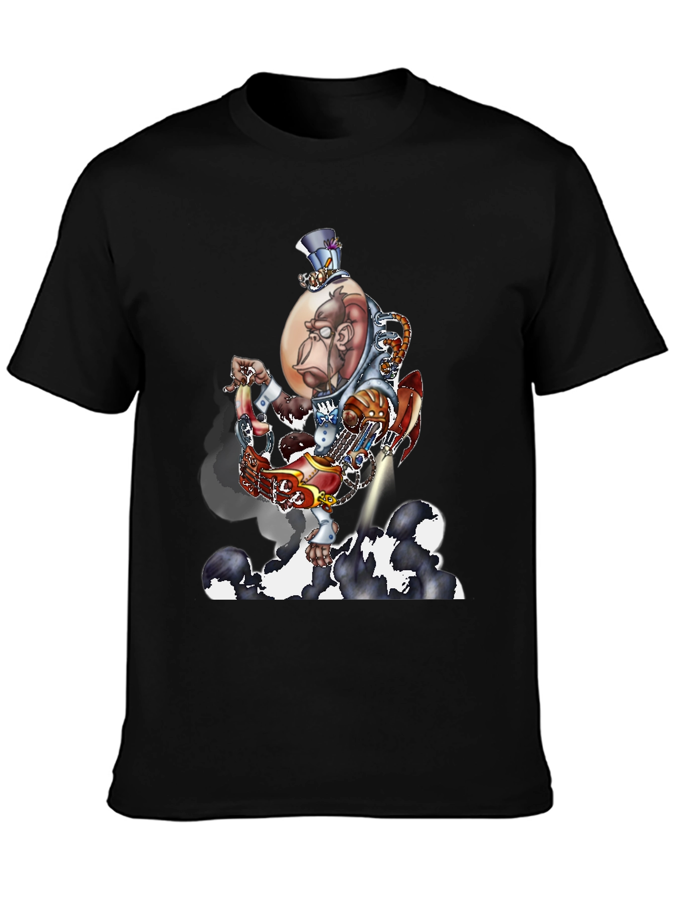 Steampunk Monkey Rocket T-Shirt