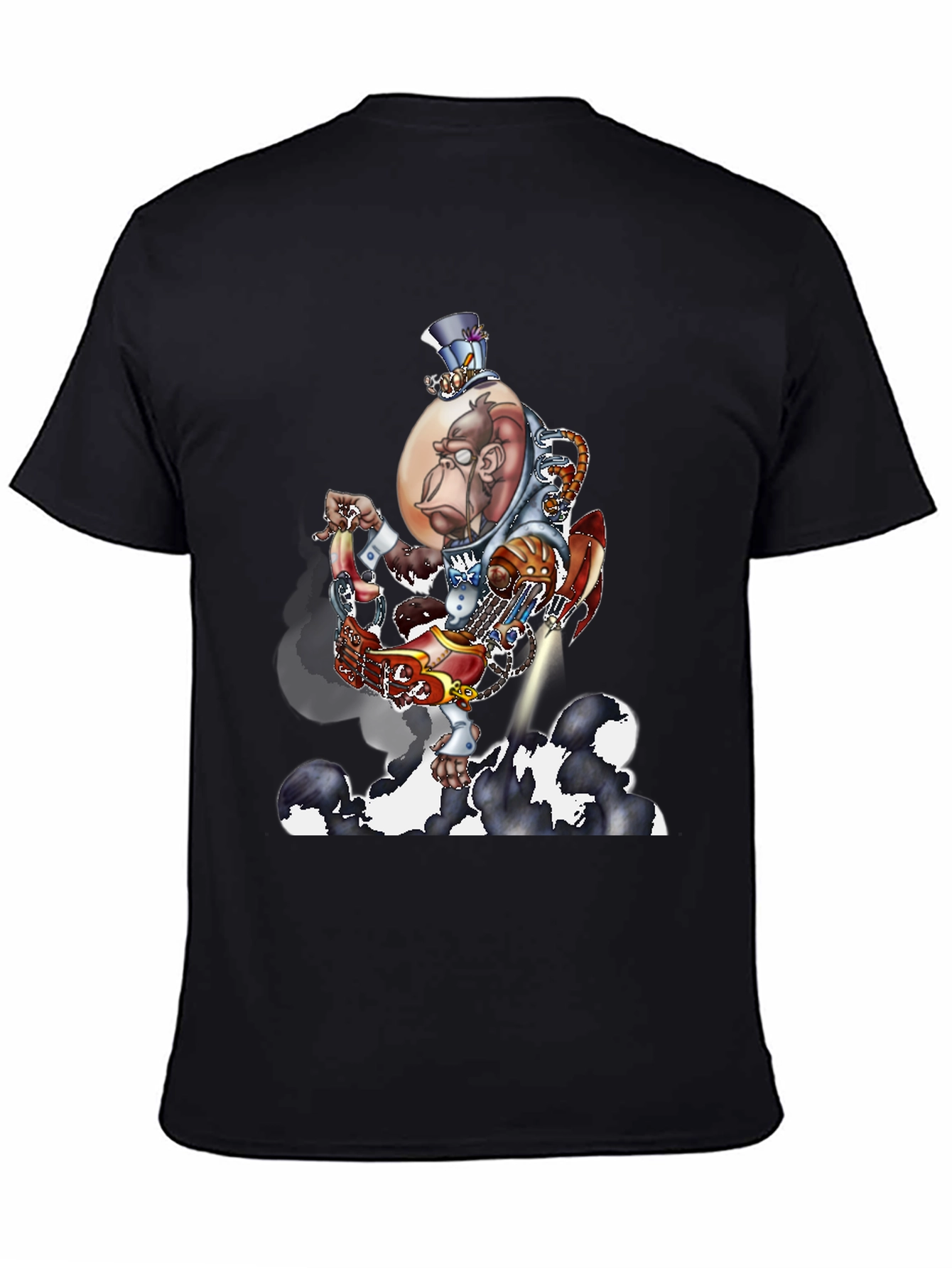 Steampunk Monkey Rocket T-Shirt