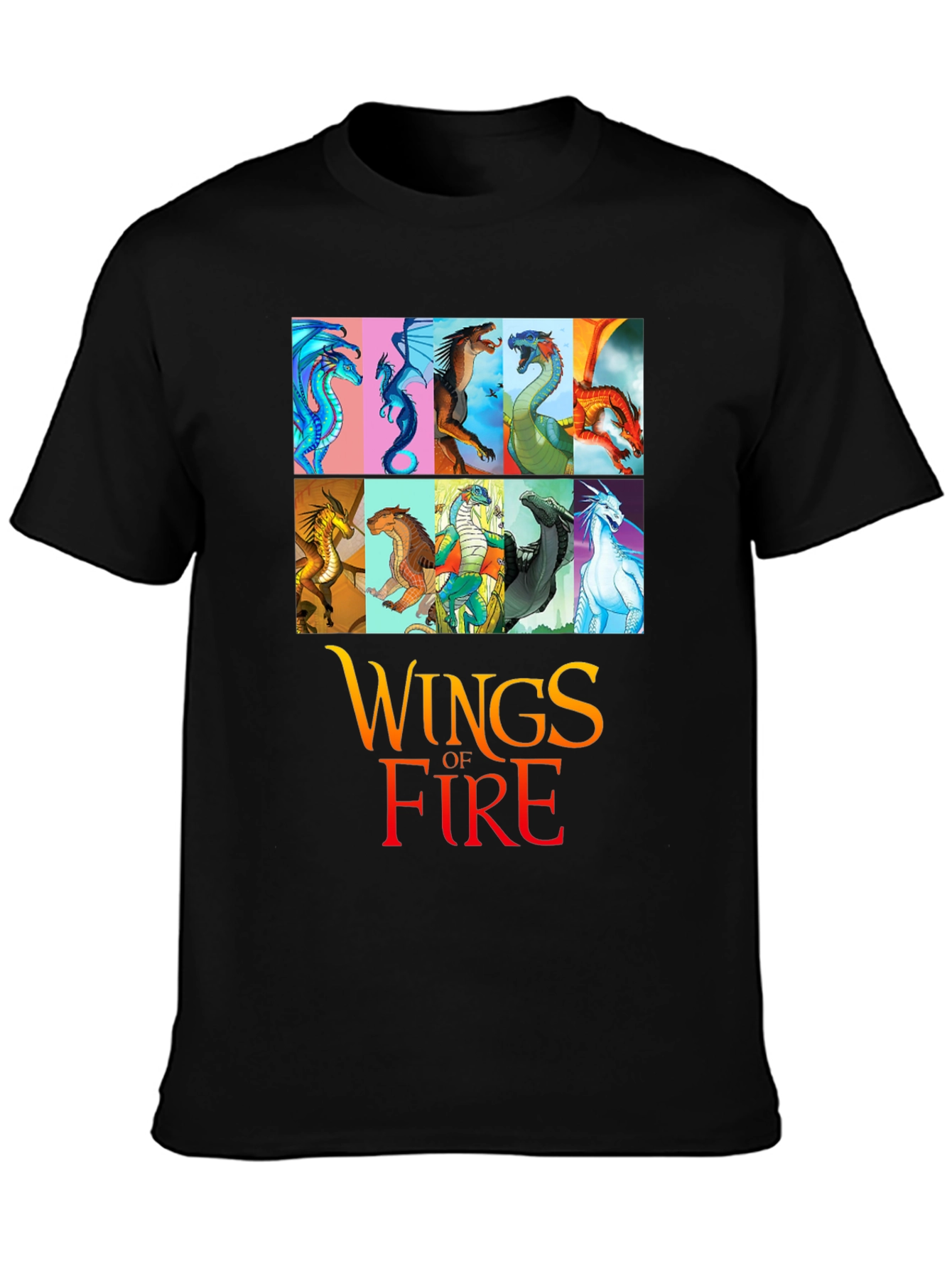 Wings of Fire Graphic T-Shirt - Black Cotton Tee