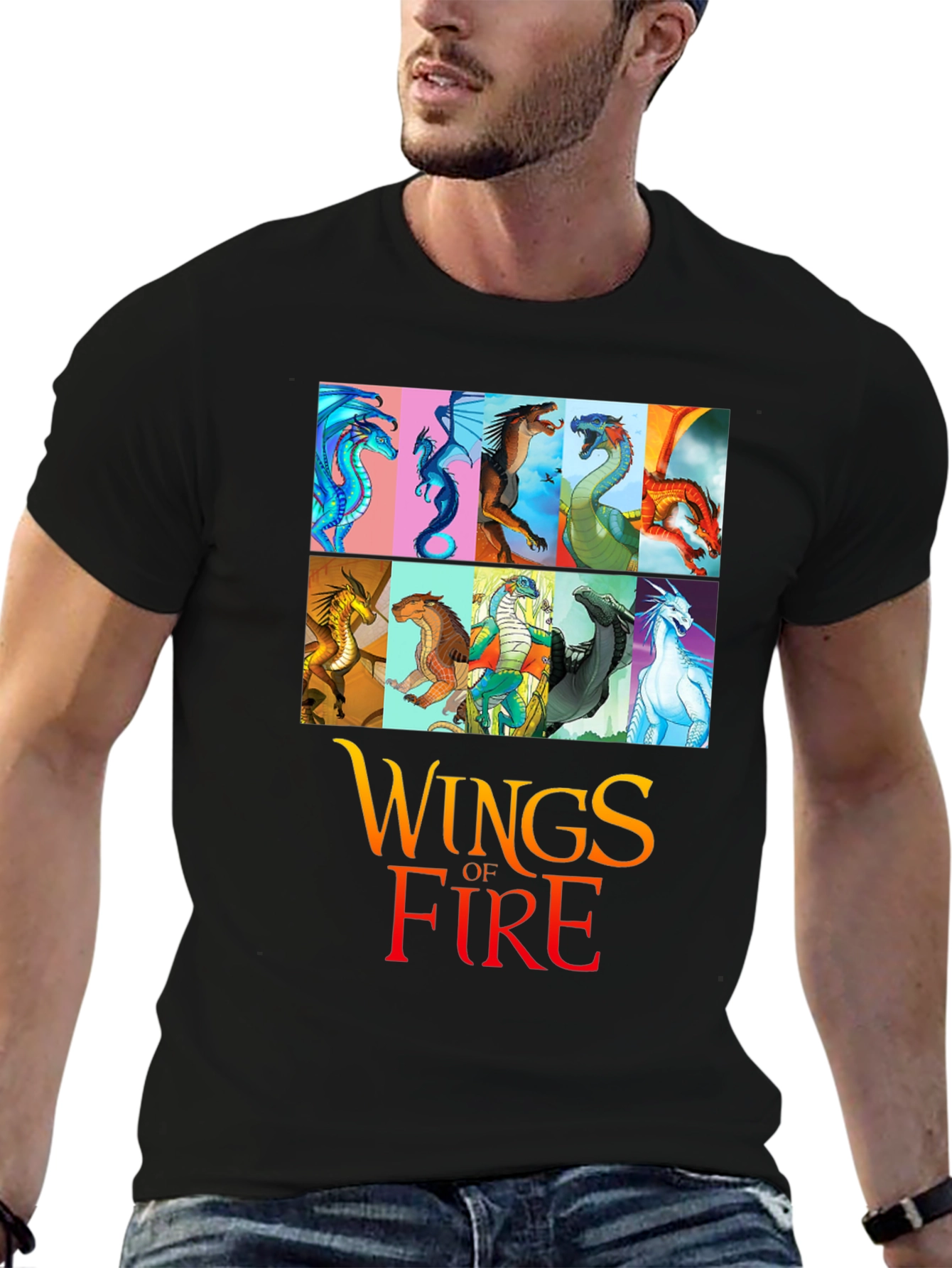 Wings of Fire Graphic T-Shirt - Black Cotton Tee