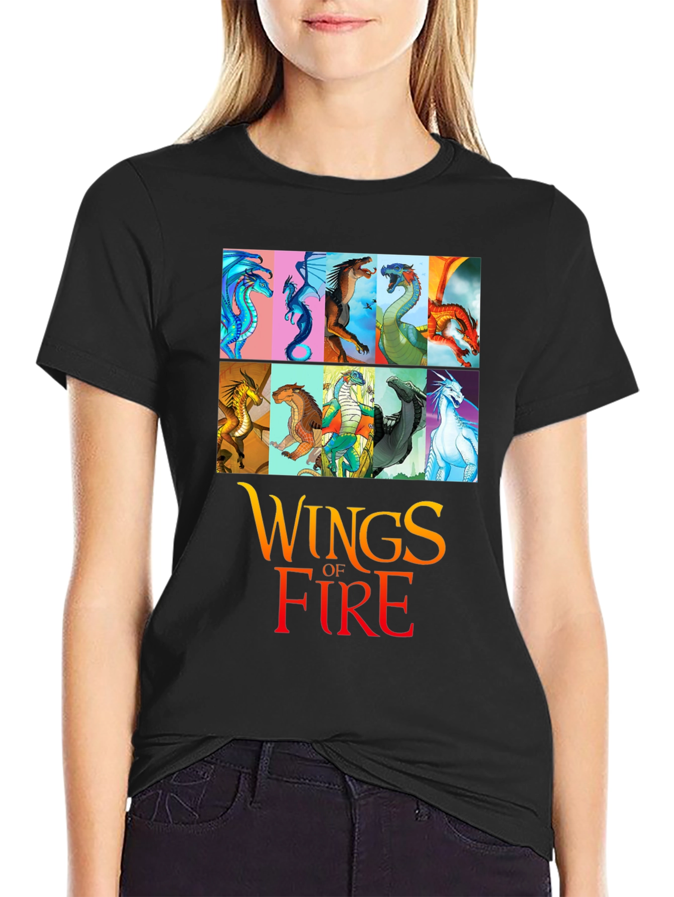 Wings of Fire Graphic T-Shirt - Black Cotton Tee