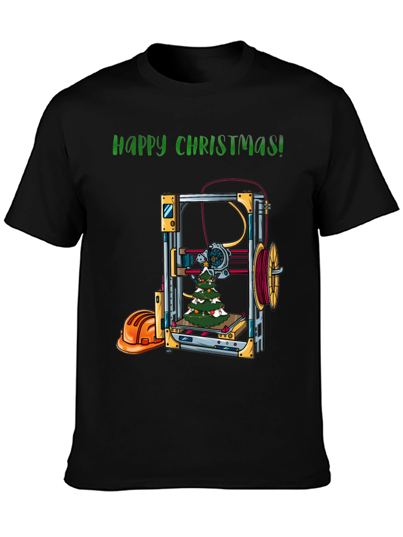 Happy Christmas 3D Printer T-Shirt