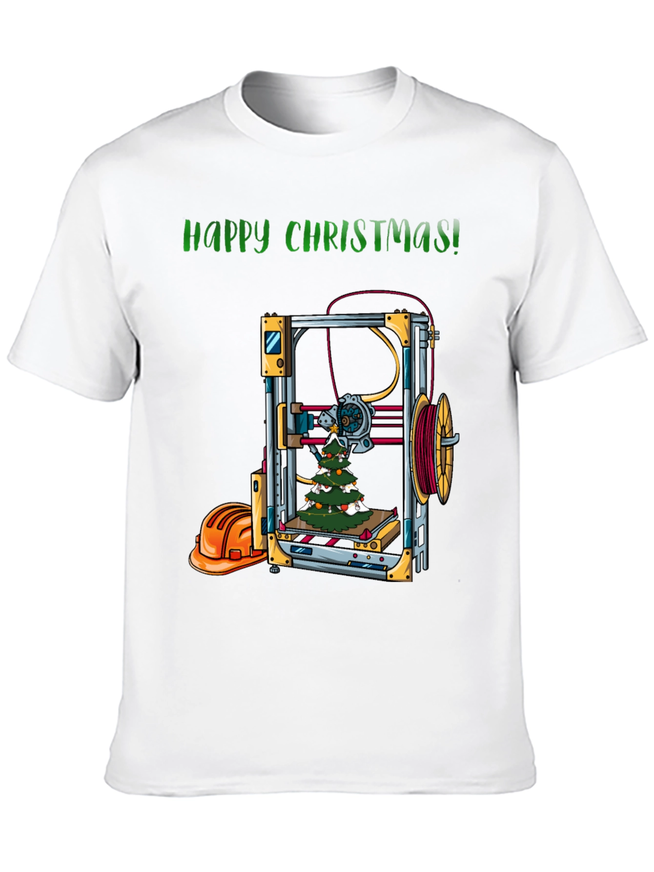 Happy Christmas 3D Printer T-Shirt