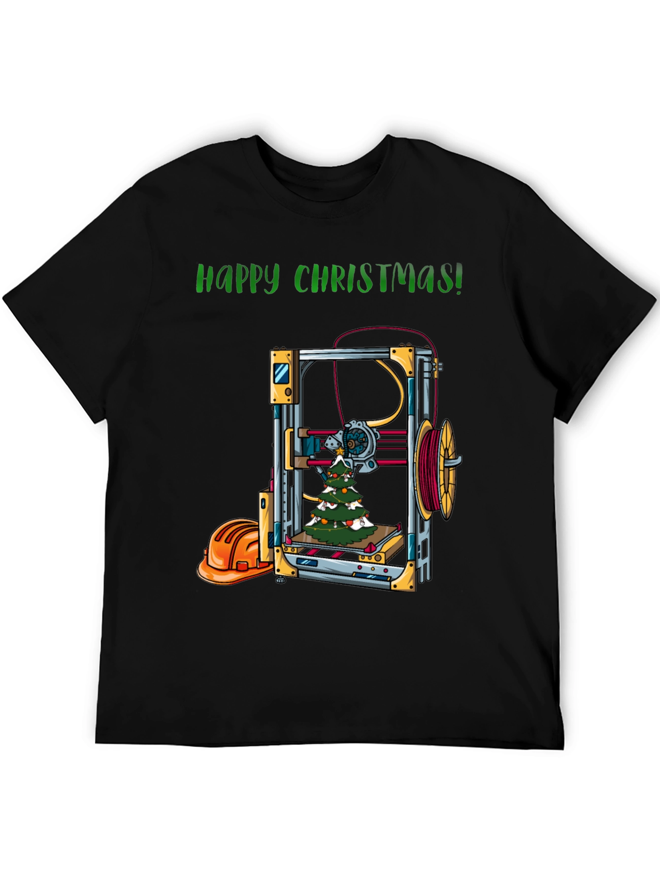 Happy Christmas 3D Printer T-Shirt