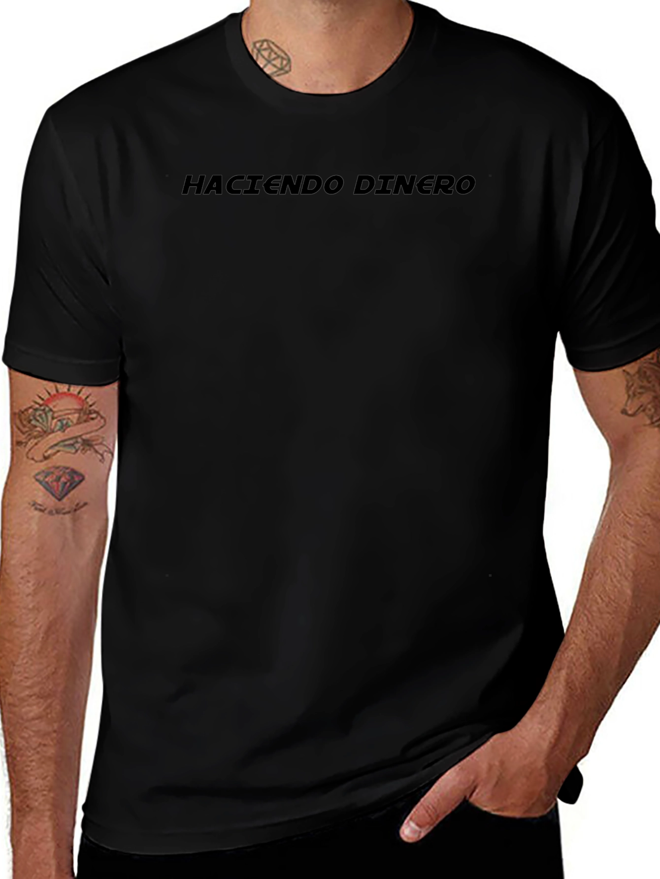Haciendo Dinero Black T-Shirt