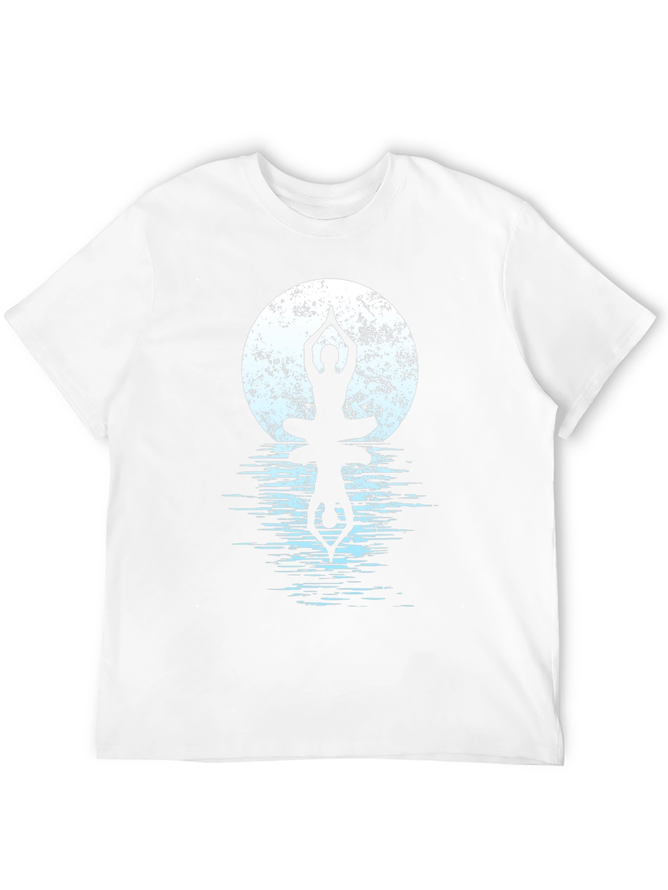 Yoga Moon Reflection Graphic T-Shirt
