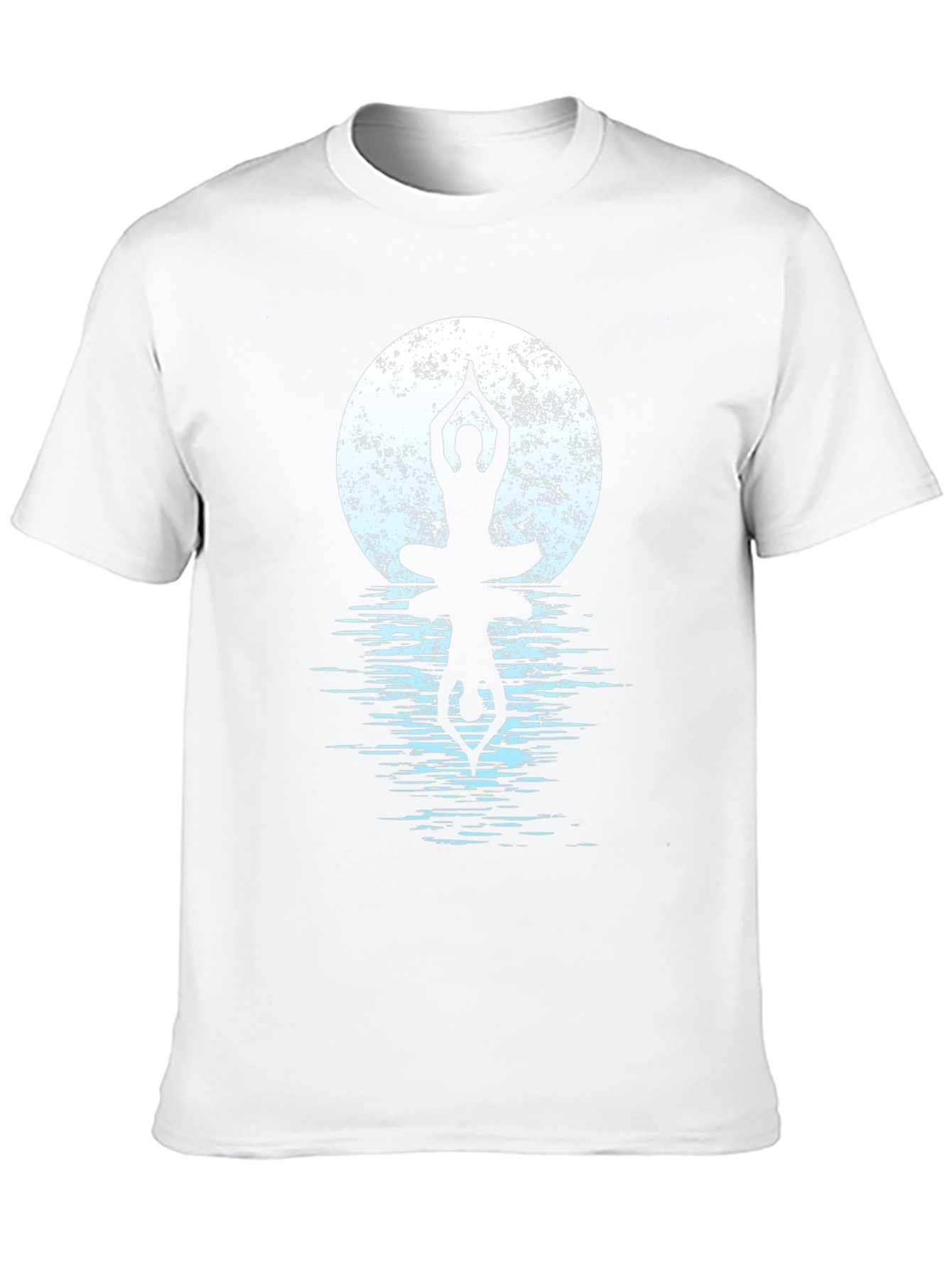 Yoga Moon Reflection Graphic T-Shirt