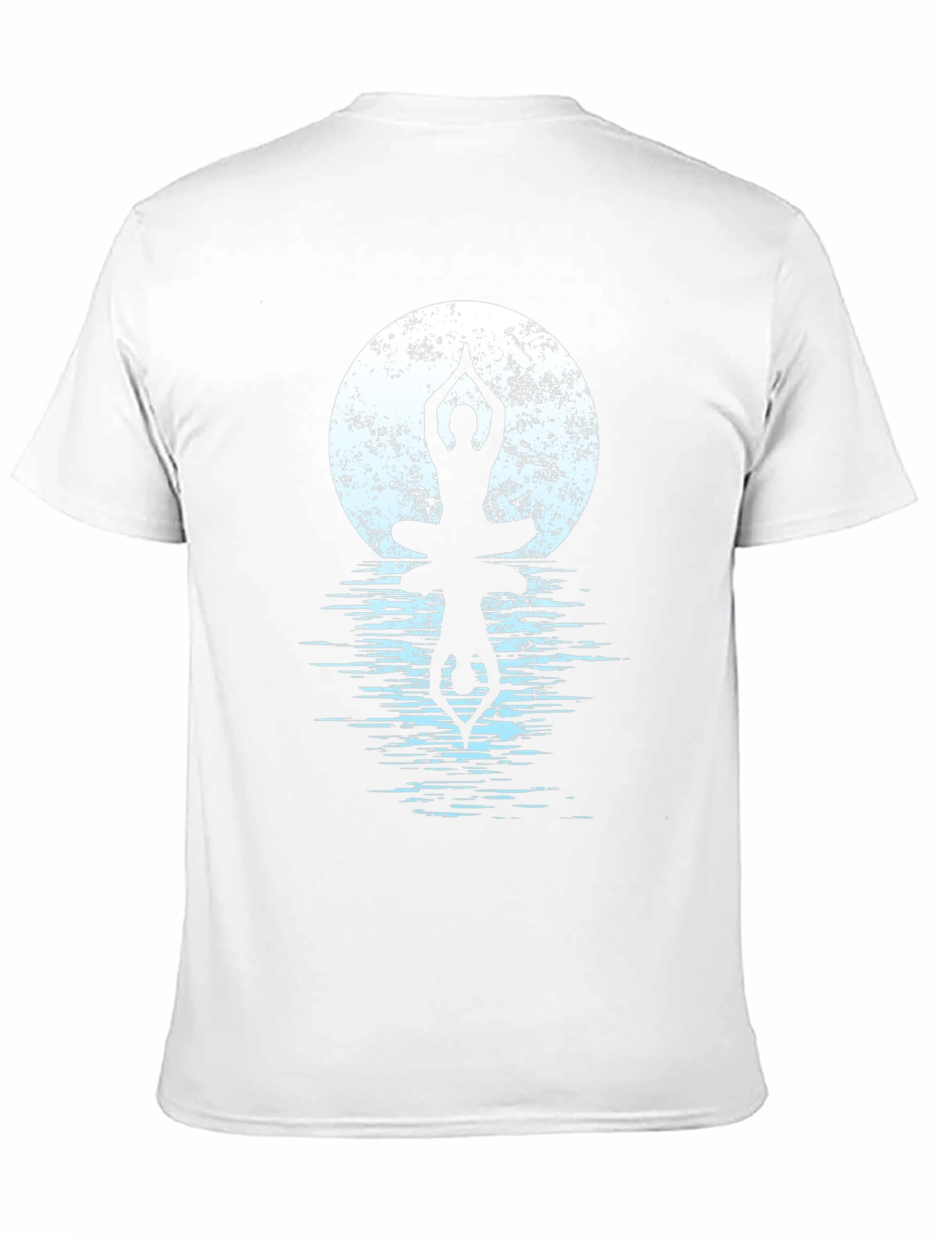 Yoga Moon Reflection Graphic T-Shirt