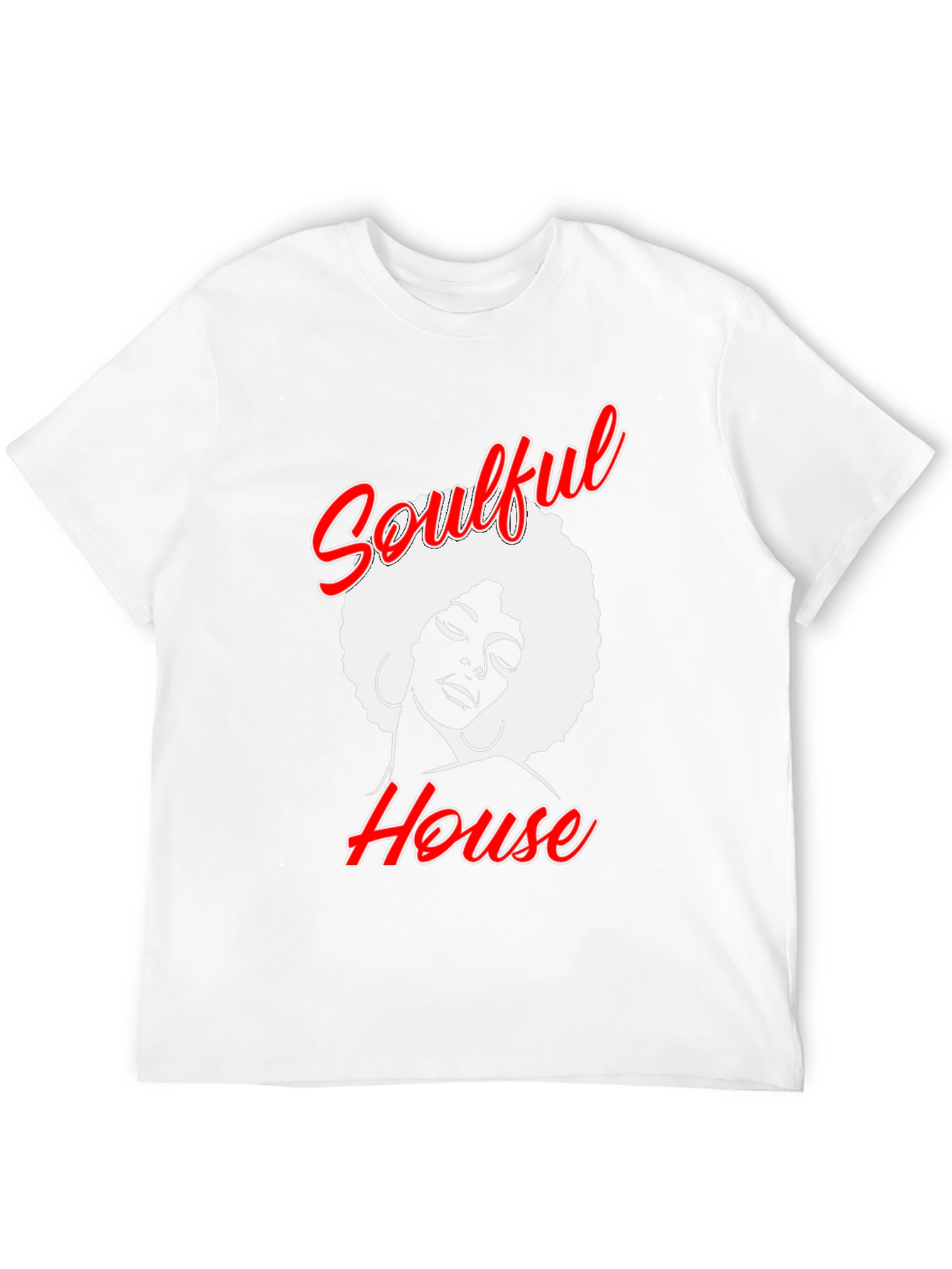 Soulful House Graphic T-Shirt - Black