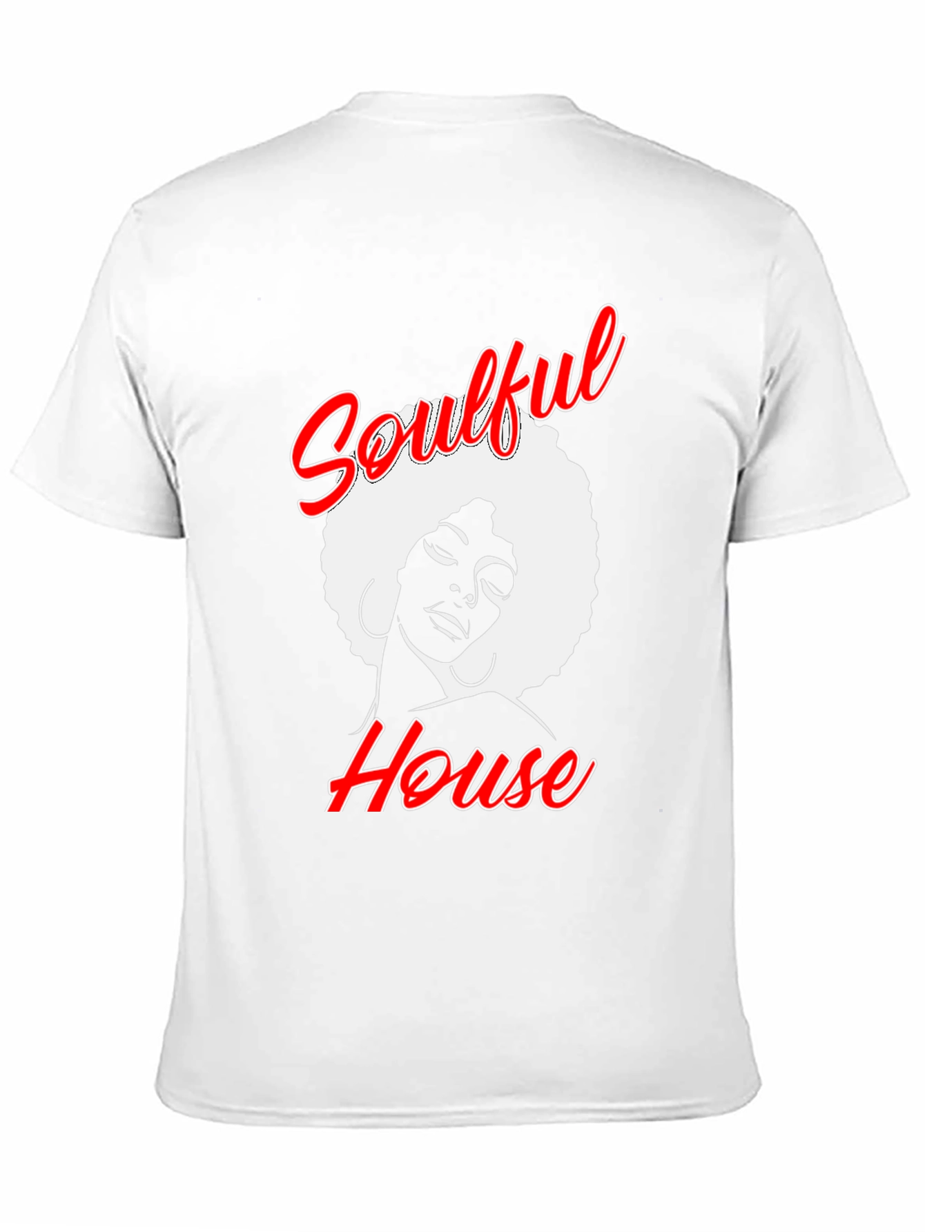 Soulful House Graphic T-Shirt - Black