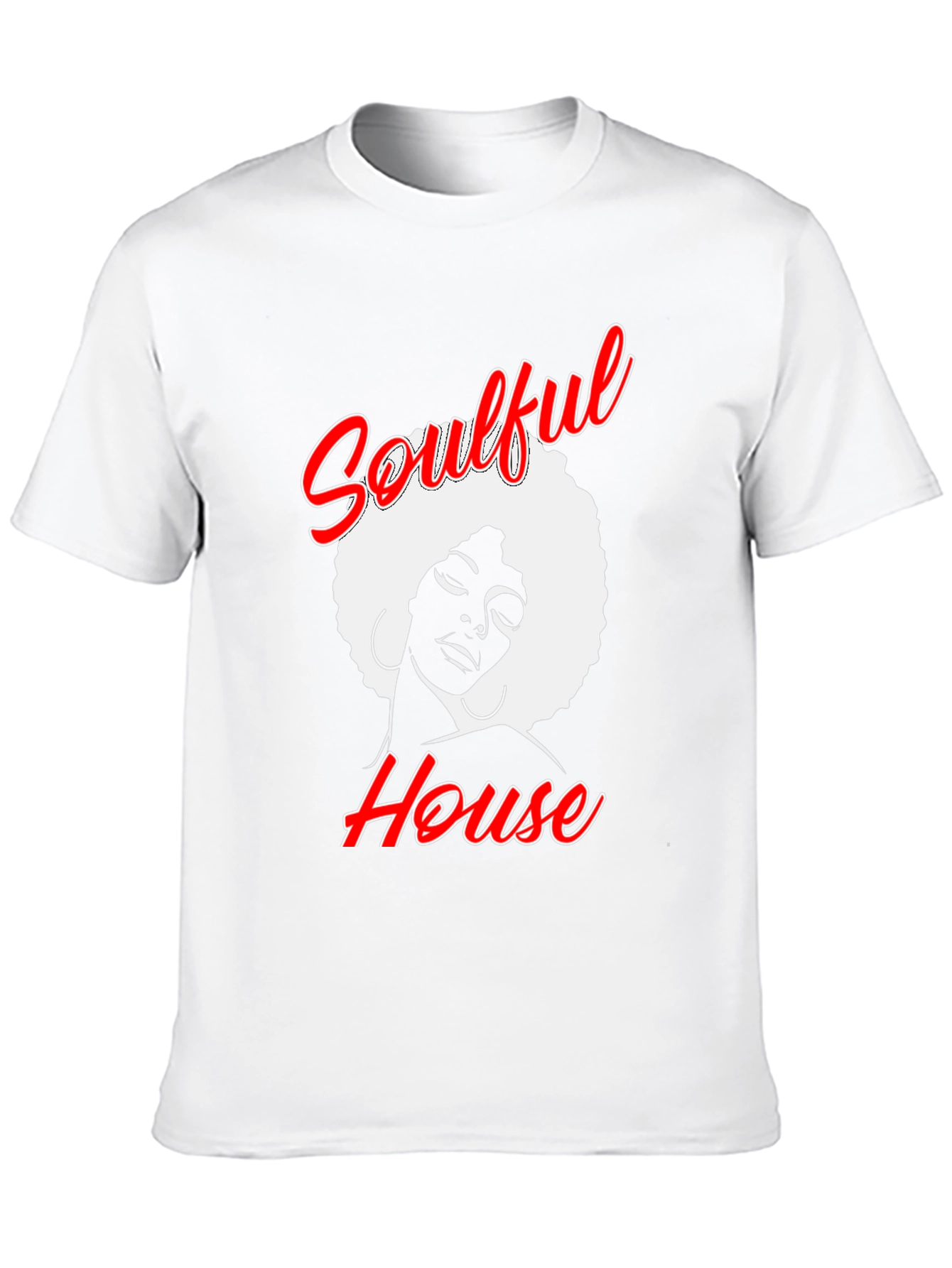 Soulful House Graphic T-Shirt - Black