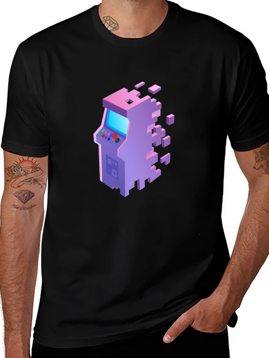 Retro Pixel Arcade T-Shirt - Gamer Style Tee