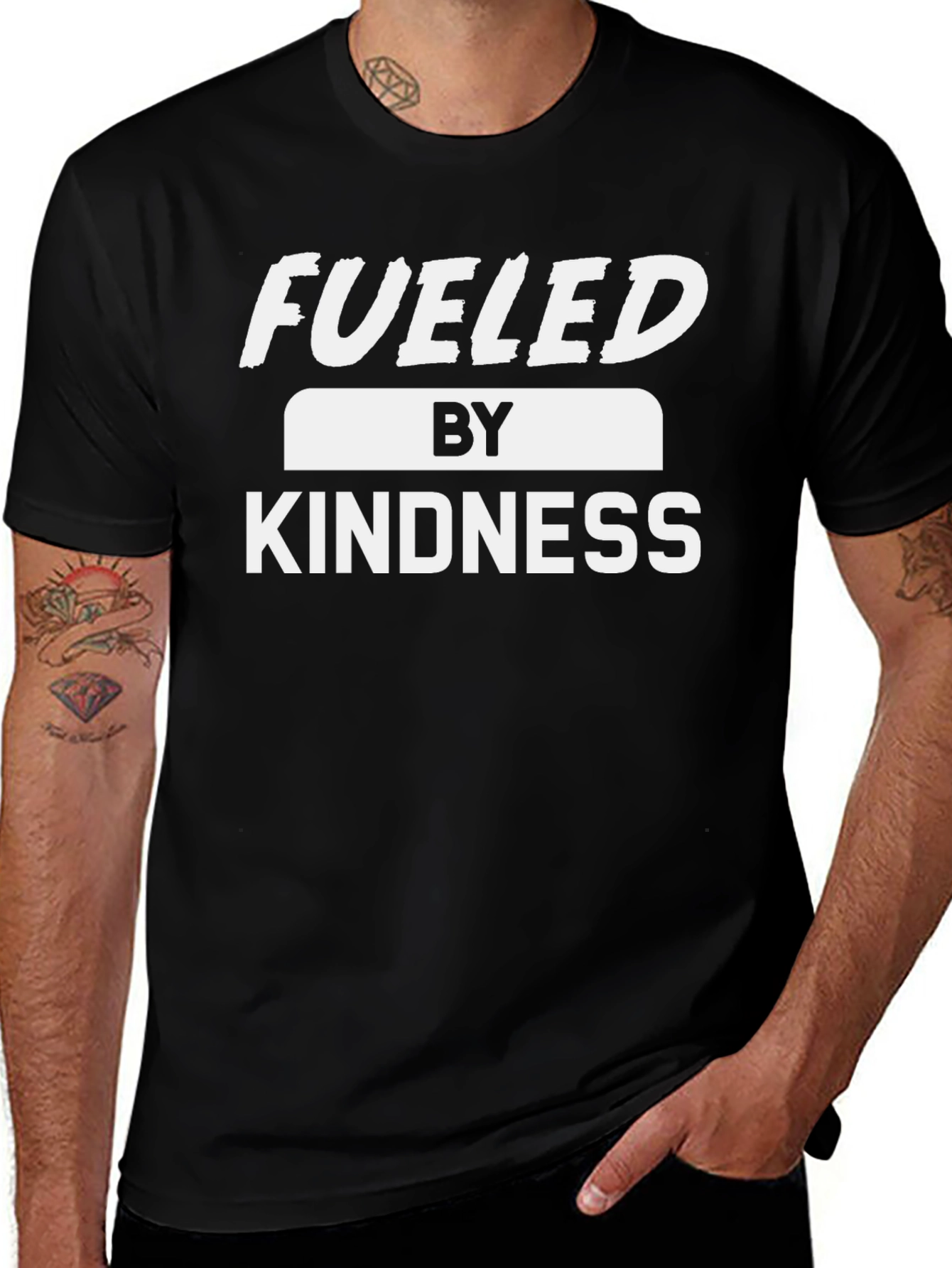 Fueled By Kindness Graphic Tee - Black