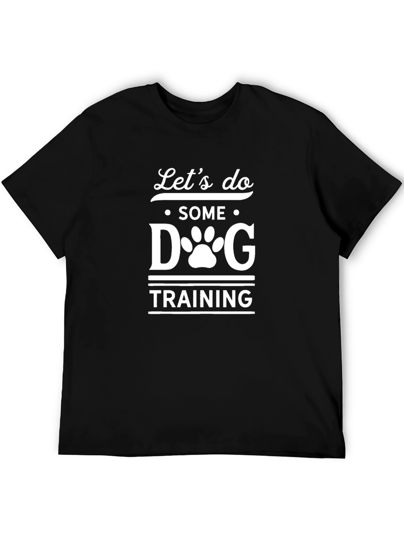Dog Training T-Shirt Cute Paw Print Tee