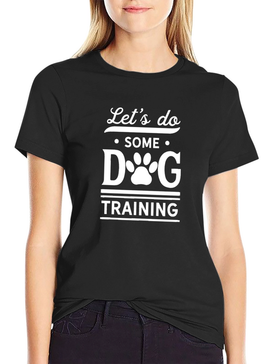 Dog Training T-Shirt Cute Paw Print Tee