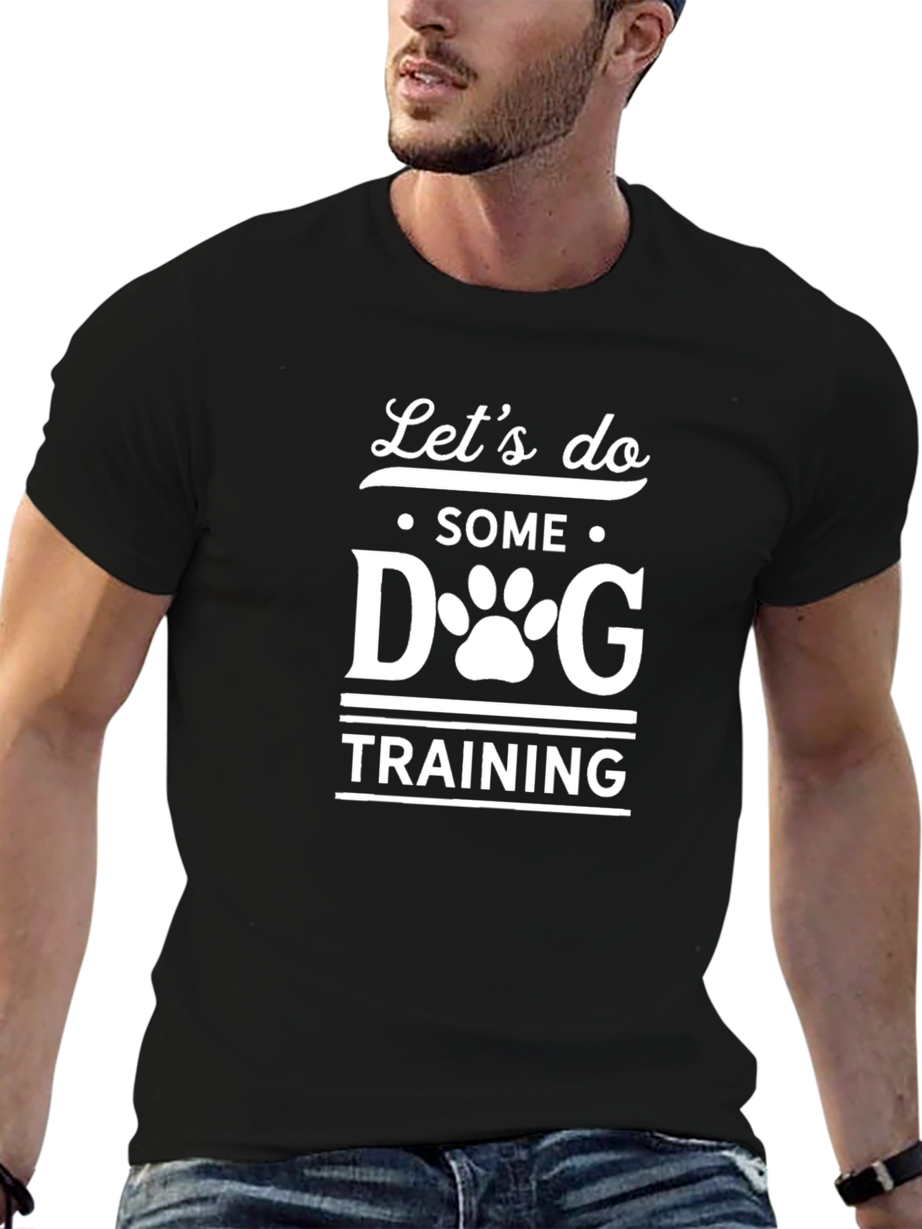 Dog Training T-Shirt Cute Paw Print Tee