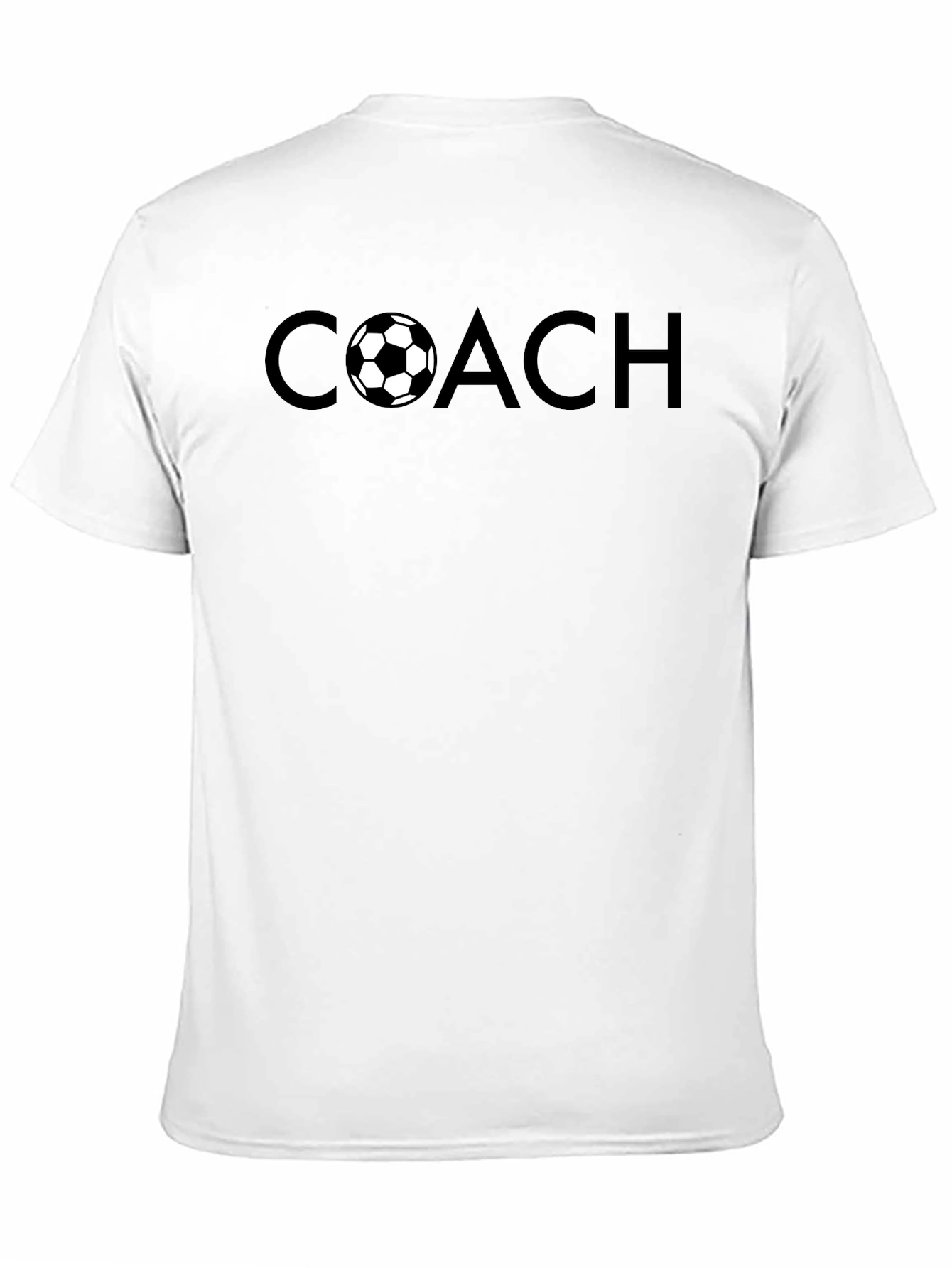 Soccer Coach Black Graphic T-Shirt