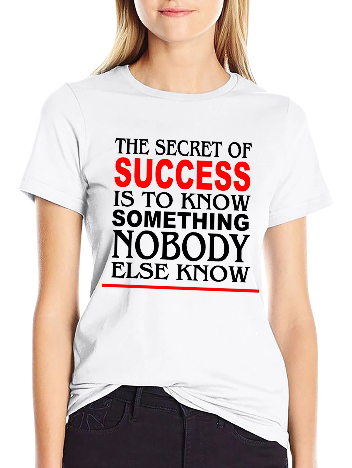 Success Secret T-Shirt - Motivational Quote Black Tee