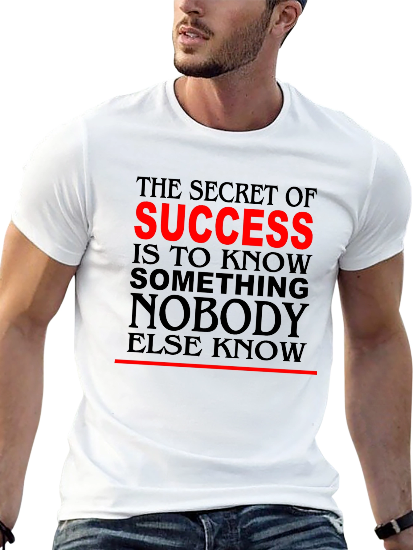 Success Secret T-Shirt - Motivational Quote Black Tee