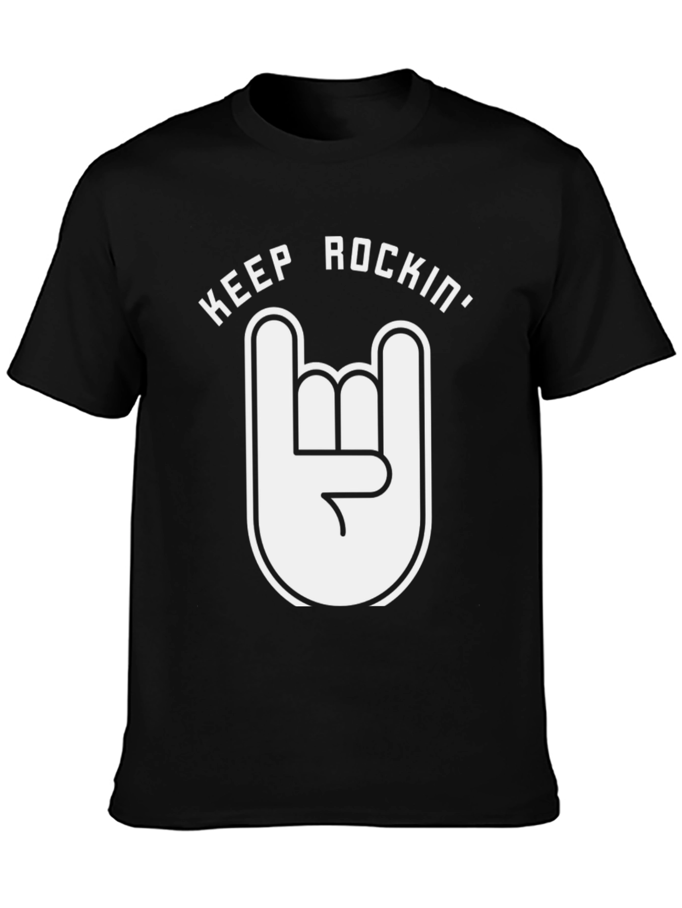 Keep Rockin Graphic Tee - Black