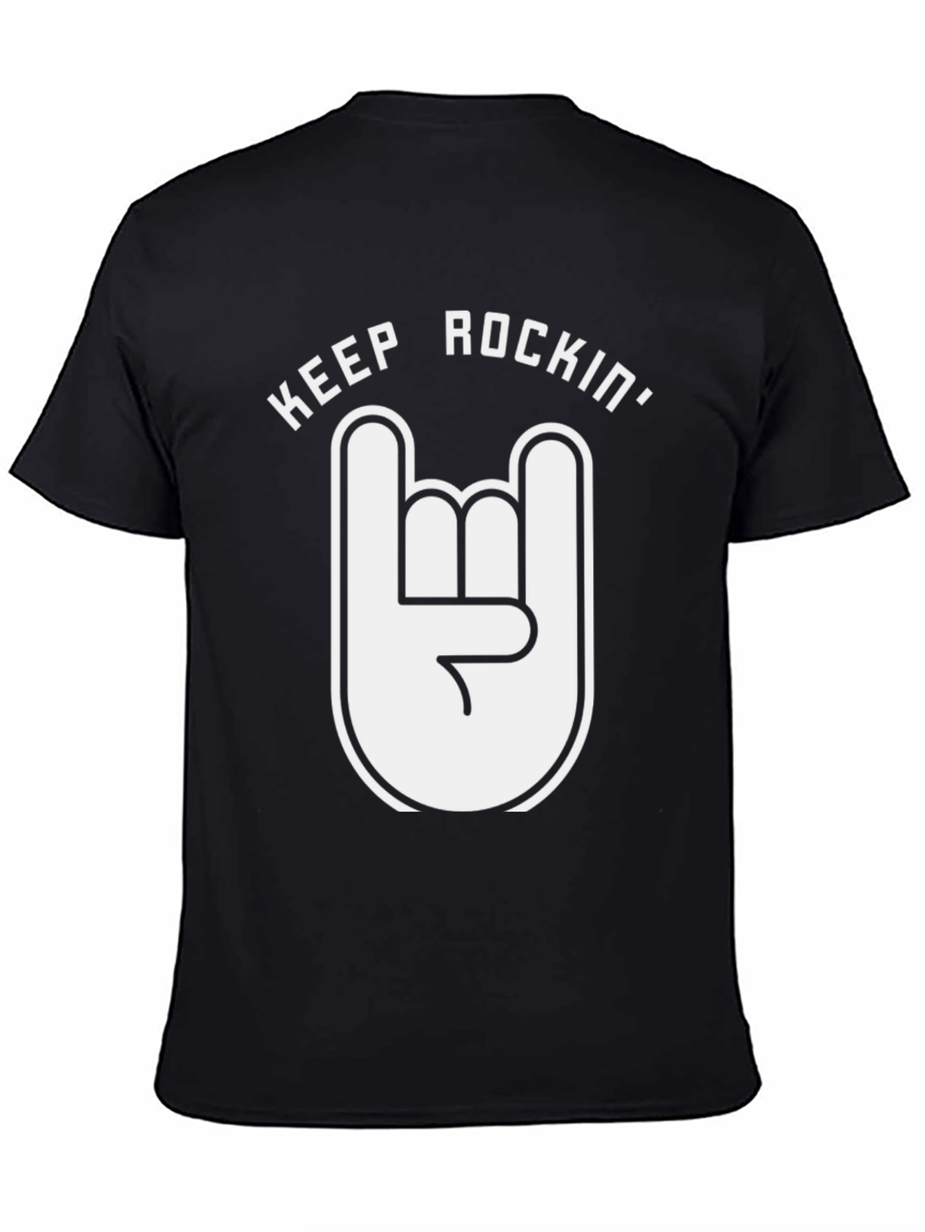 Keep Rockin Graphic Tee - Black