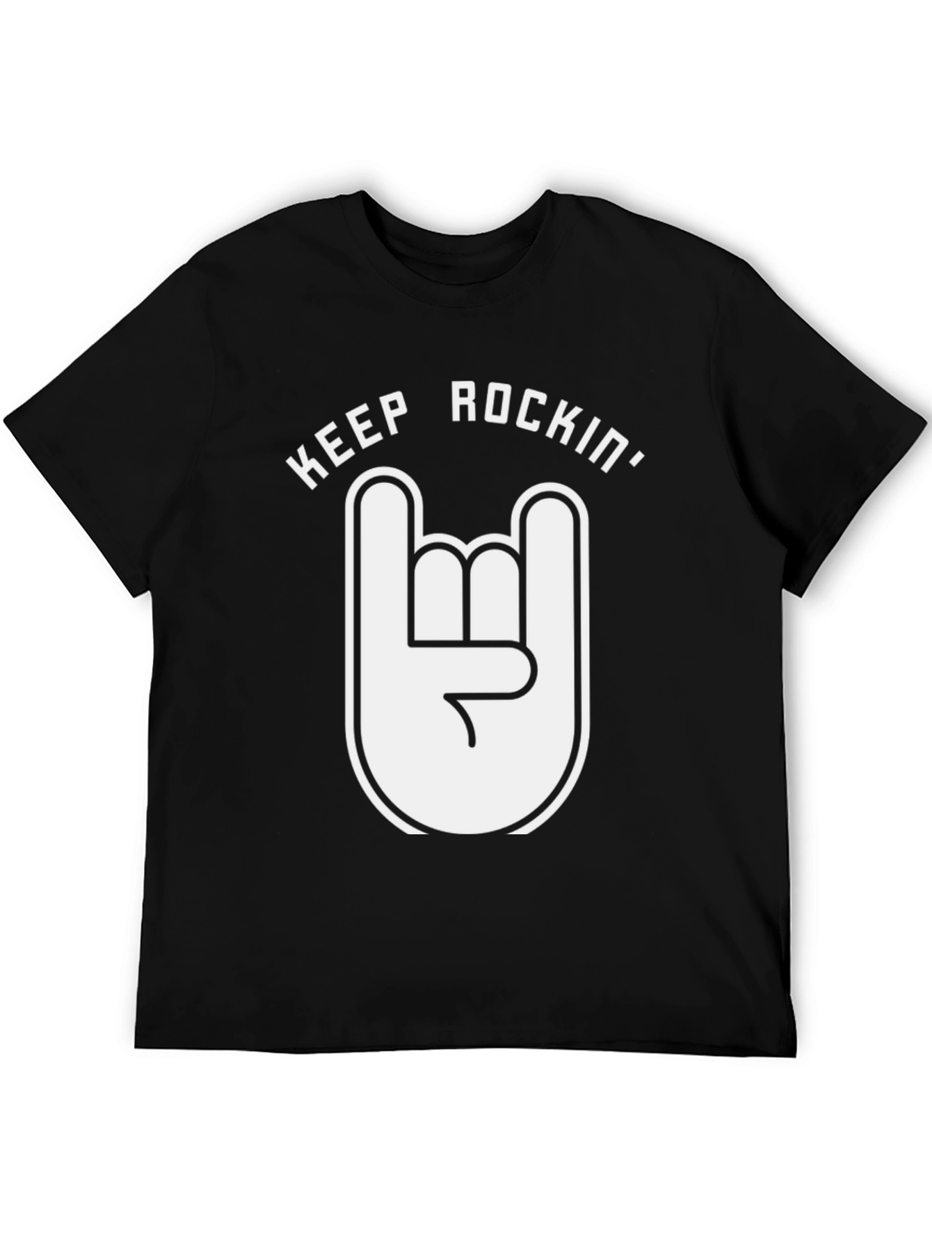 Keep Rockin Graphic Tee - Black