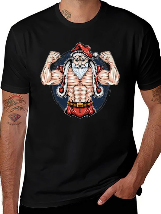 Muscle Santa Graphic Tee