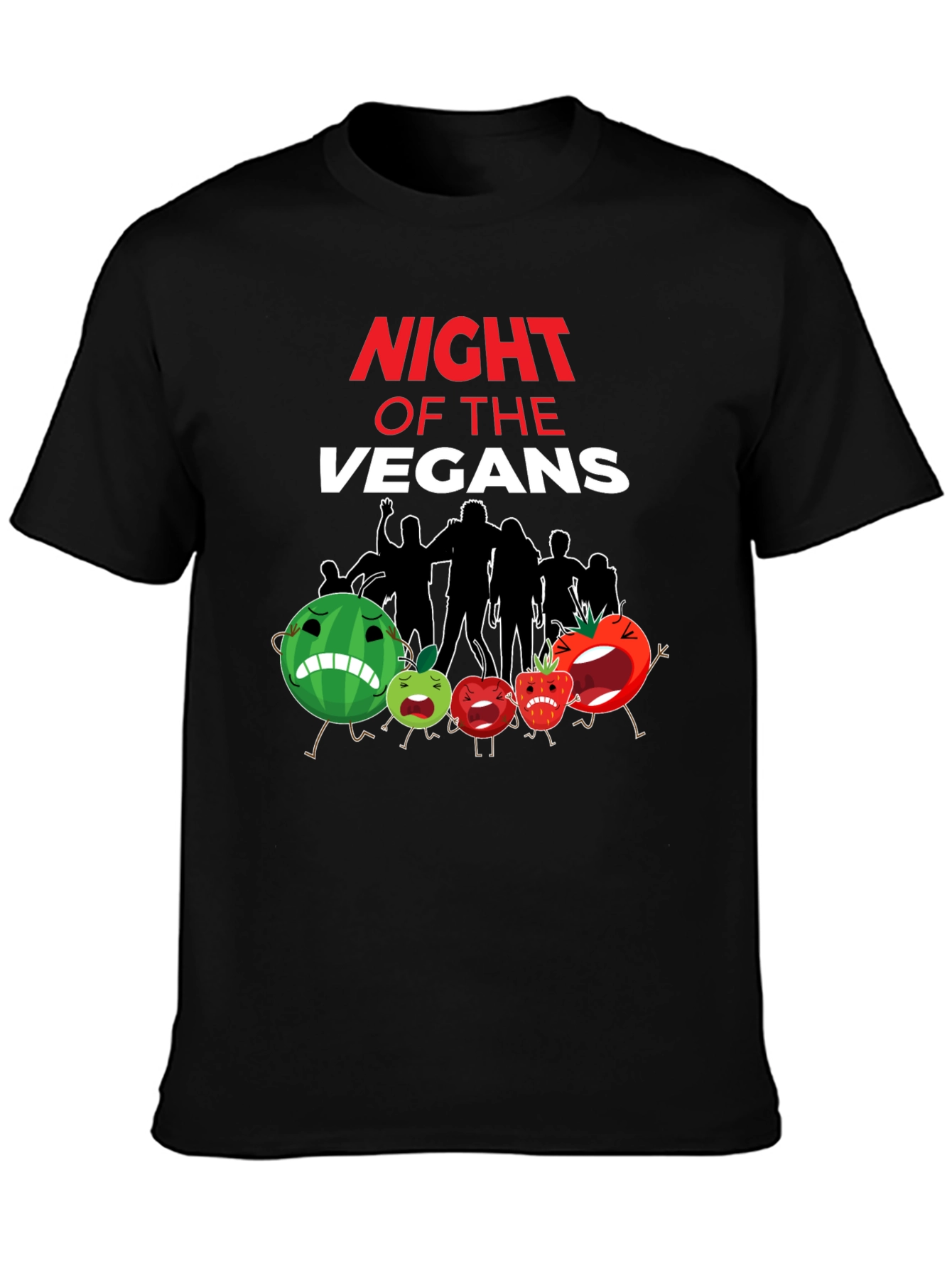 Night of the Vegans Funny Vegan T-Shirt