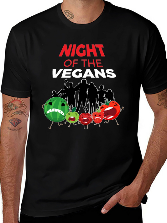 Night of the Vegans Funny Vegan T-Shirt